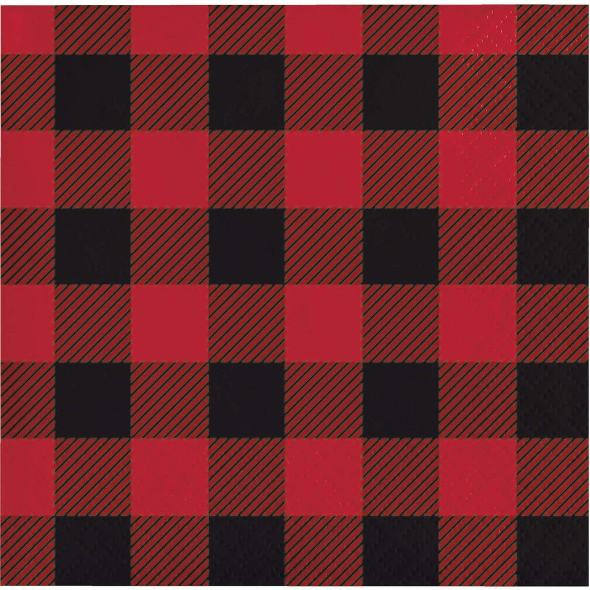 Buffalo Plaid Beverage Napkins - Stesha Party