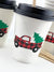 Buffalo Plaid Christmas Truck Paper Cups - Stesha Party