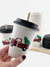 Buffalo Plaid Christmas Truck Paper Cups - Stesha Party