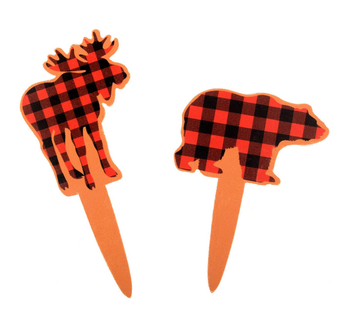 Buffalo Plaid Cupcake Toppers - Stesha Party