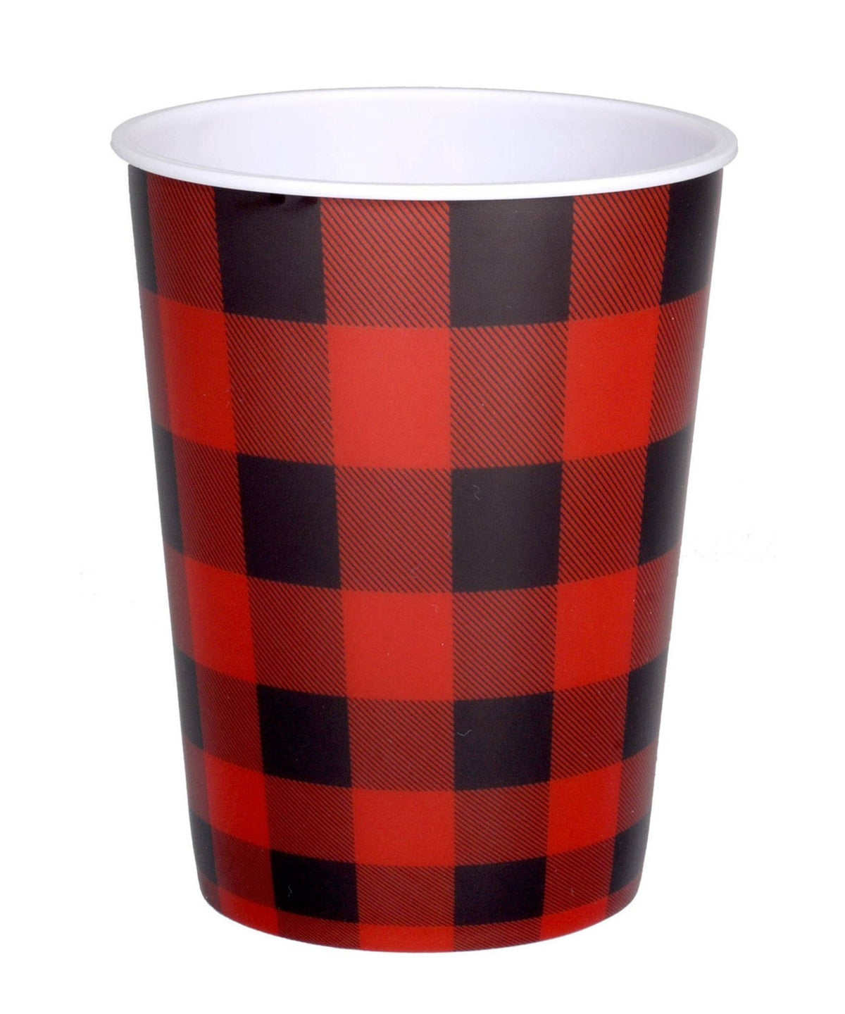 Buffalo Plaid Plastic Reusable Cups - Stesha Party