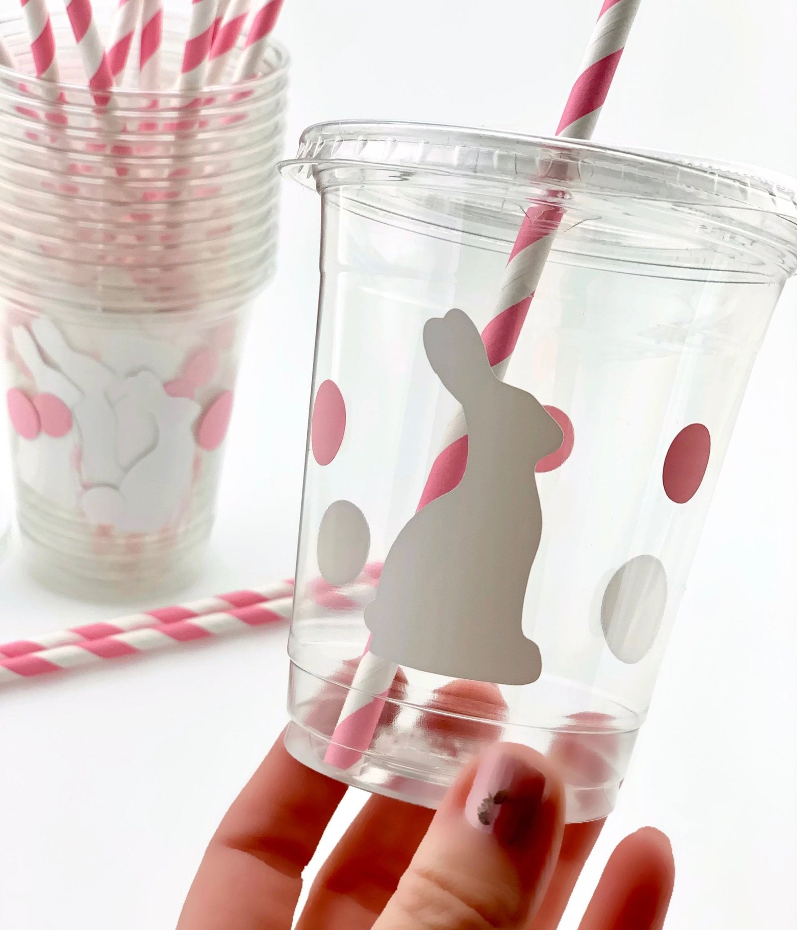  60 Pcs Easter Reusable Plastic Cups Bunny Party Tumbler Cups  Easter Spring Drinking Cups Happy Easter Decorations Party Supplies for  Easter Party Supply Drinkware for Beer Beverage Ice Cream Snacks 