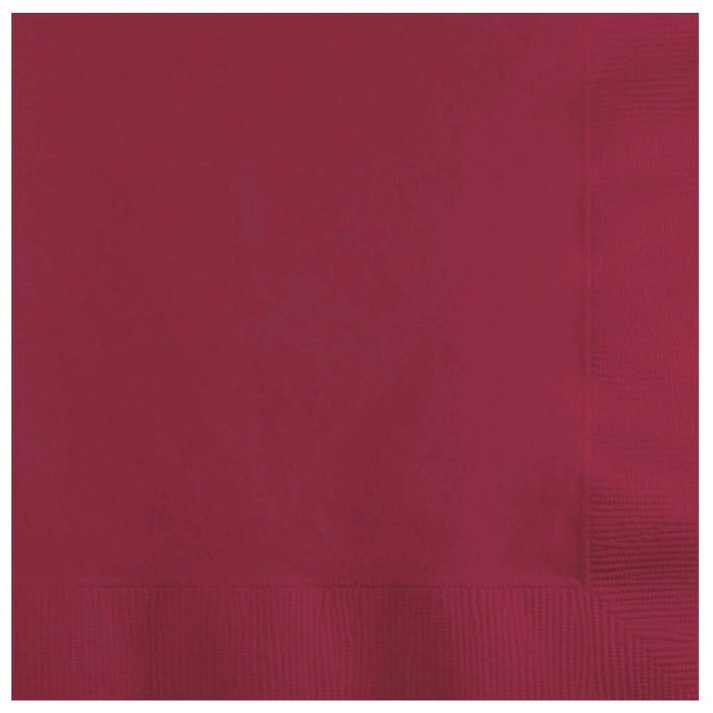 Burgundy Napkins - Stesha Party