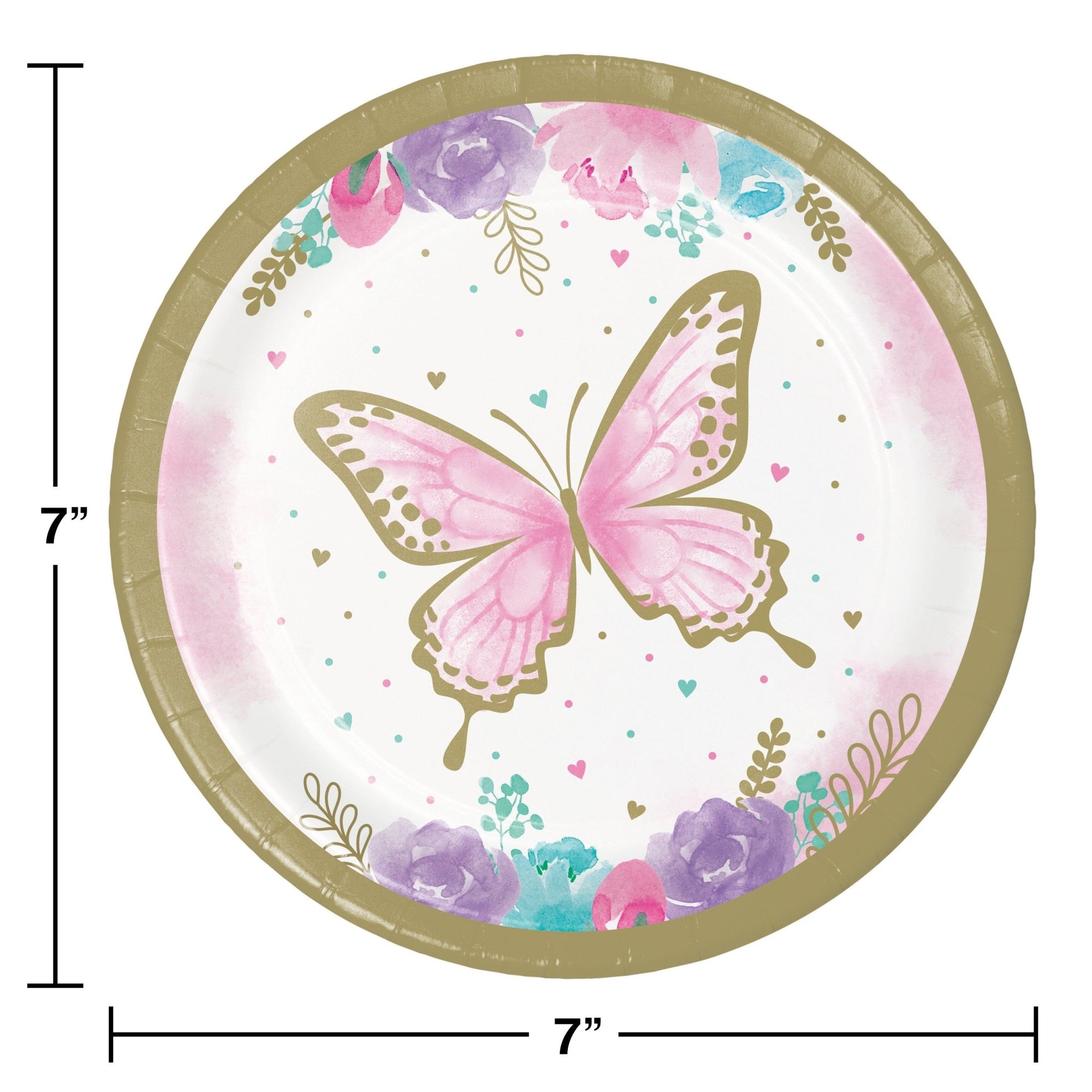 Butterfly Party Paper Plates & Napkins - Stesha Party