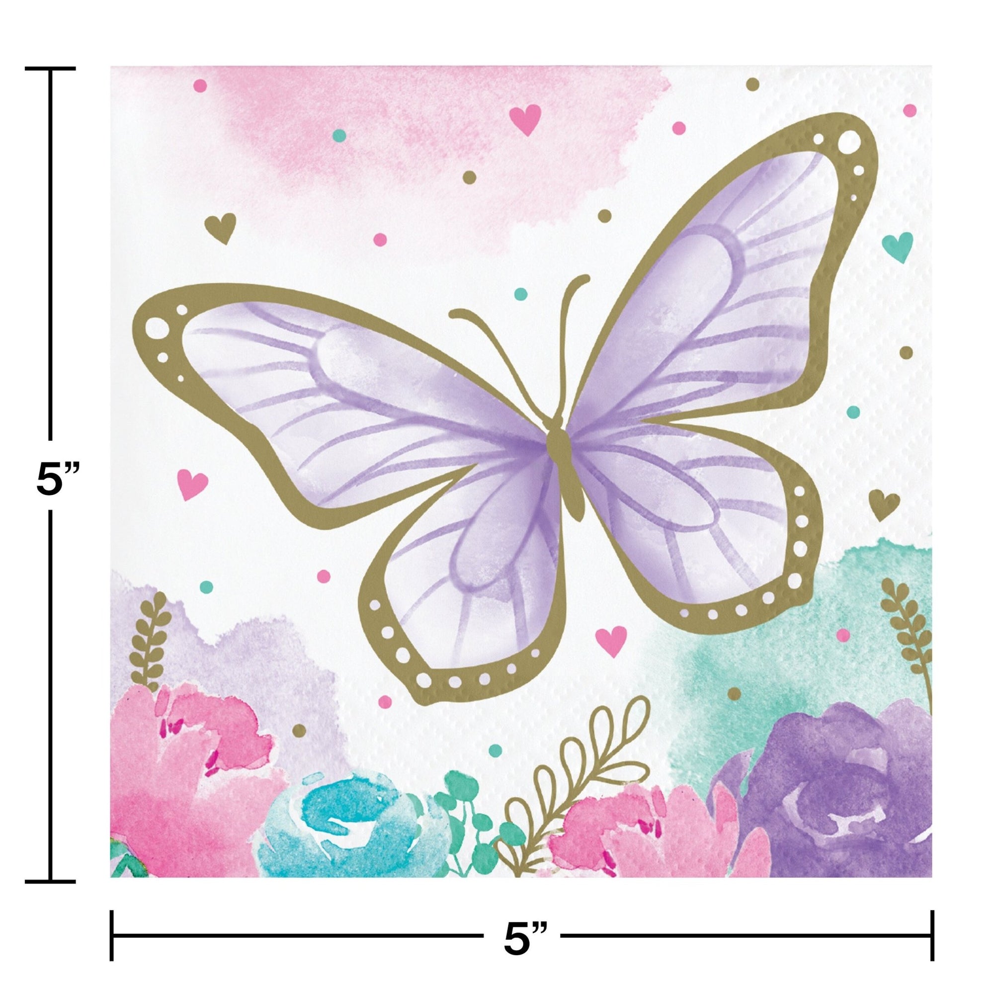 Butterfly Party Paper Plates & Napkins - Stesha Party