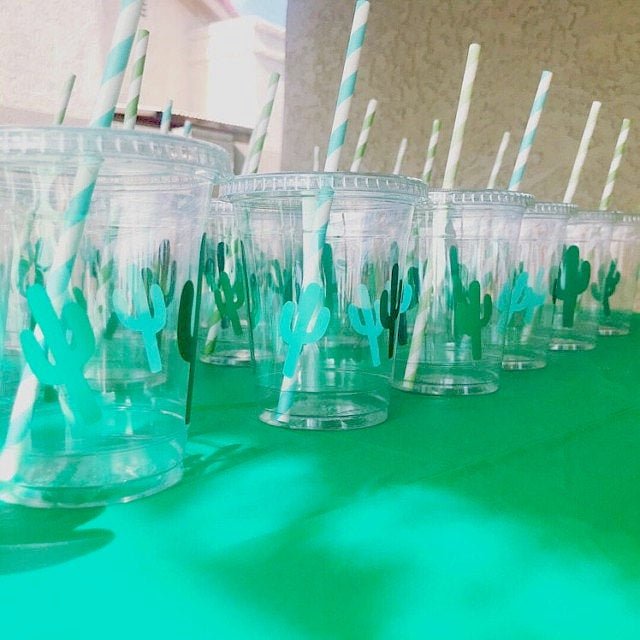 Cactus Party Beverage Cups - Stesha Party