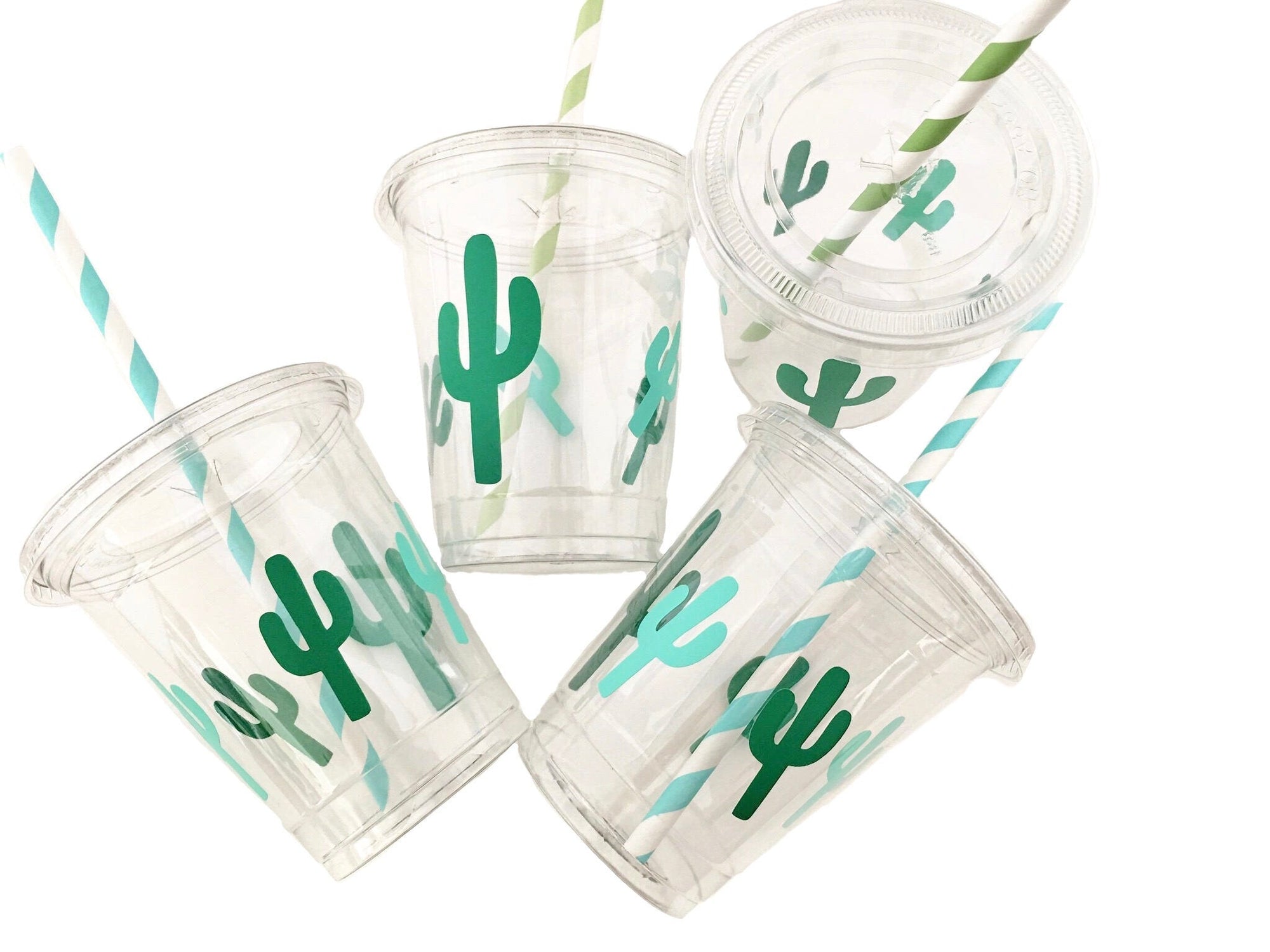 Cactus Party Beverage Cups - Stesha Party