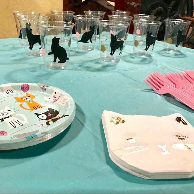 Cat Themed Party Plates - Stesha Party