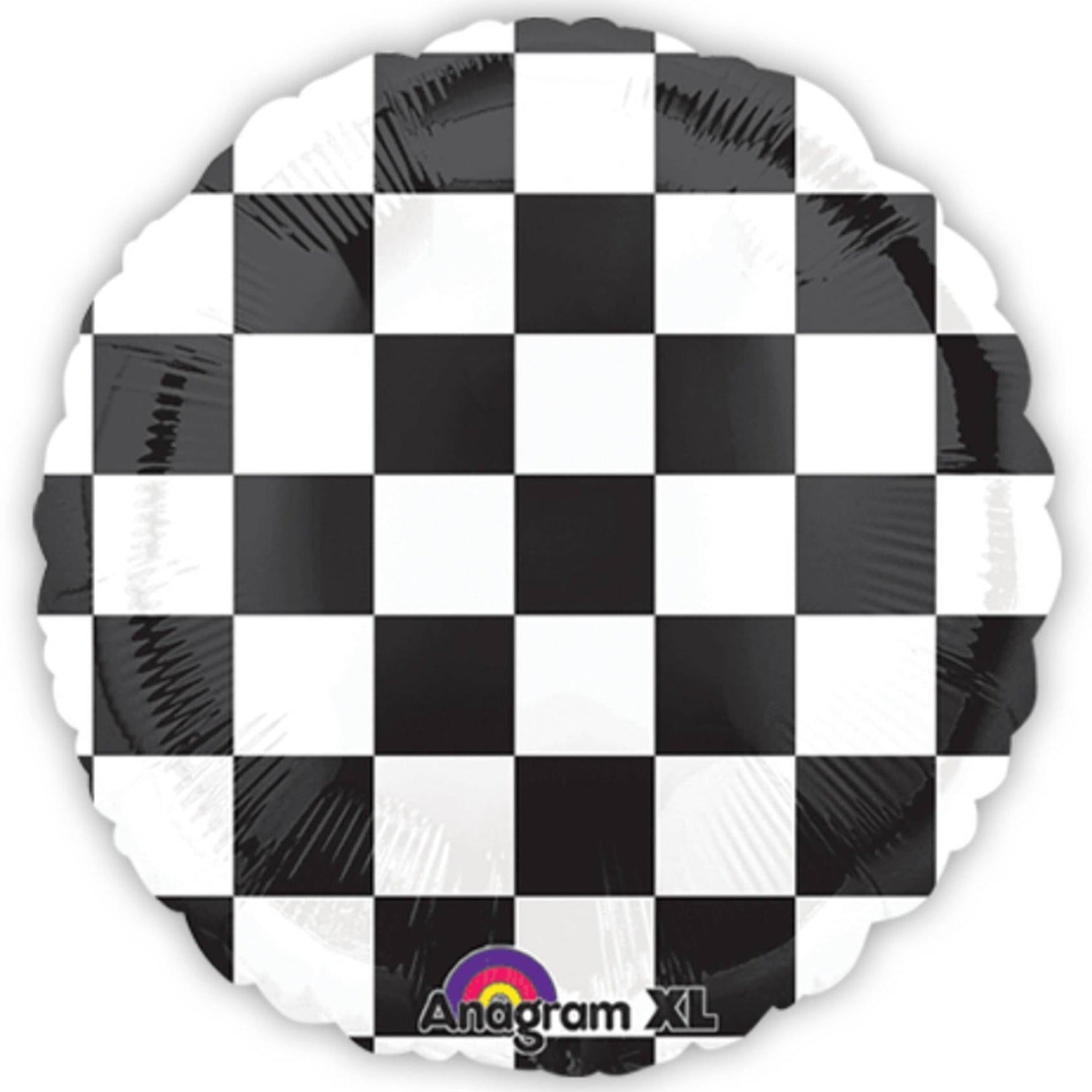 Checkered Race Car Balloon - Stesha Party