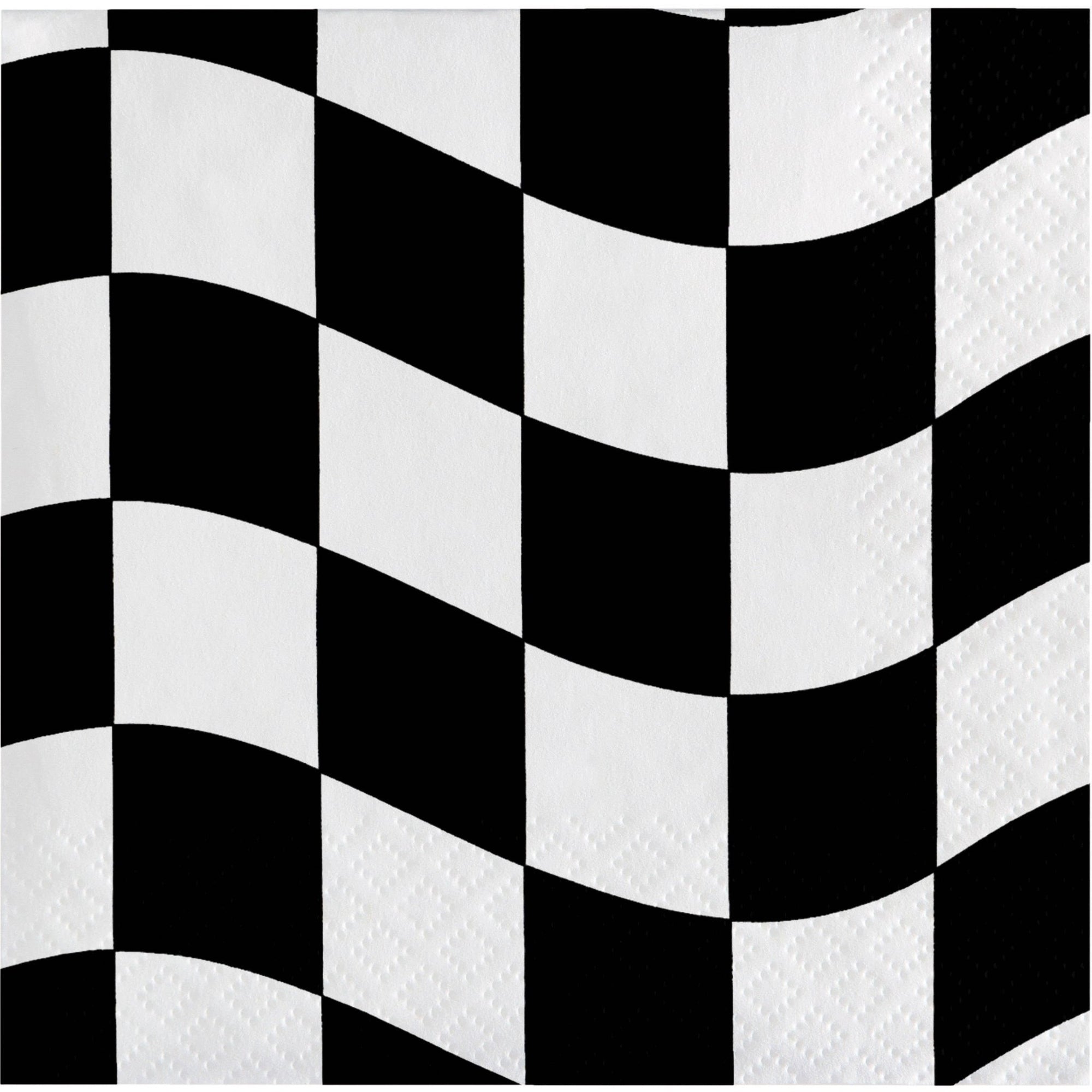 Checkered Race Car Napkins - Stesha Party