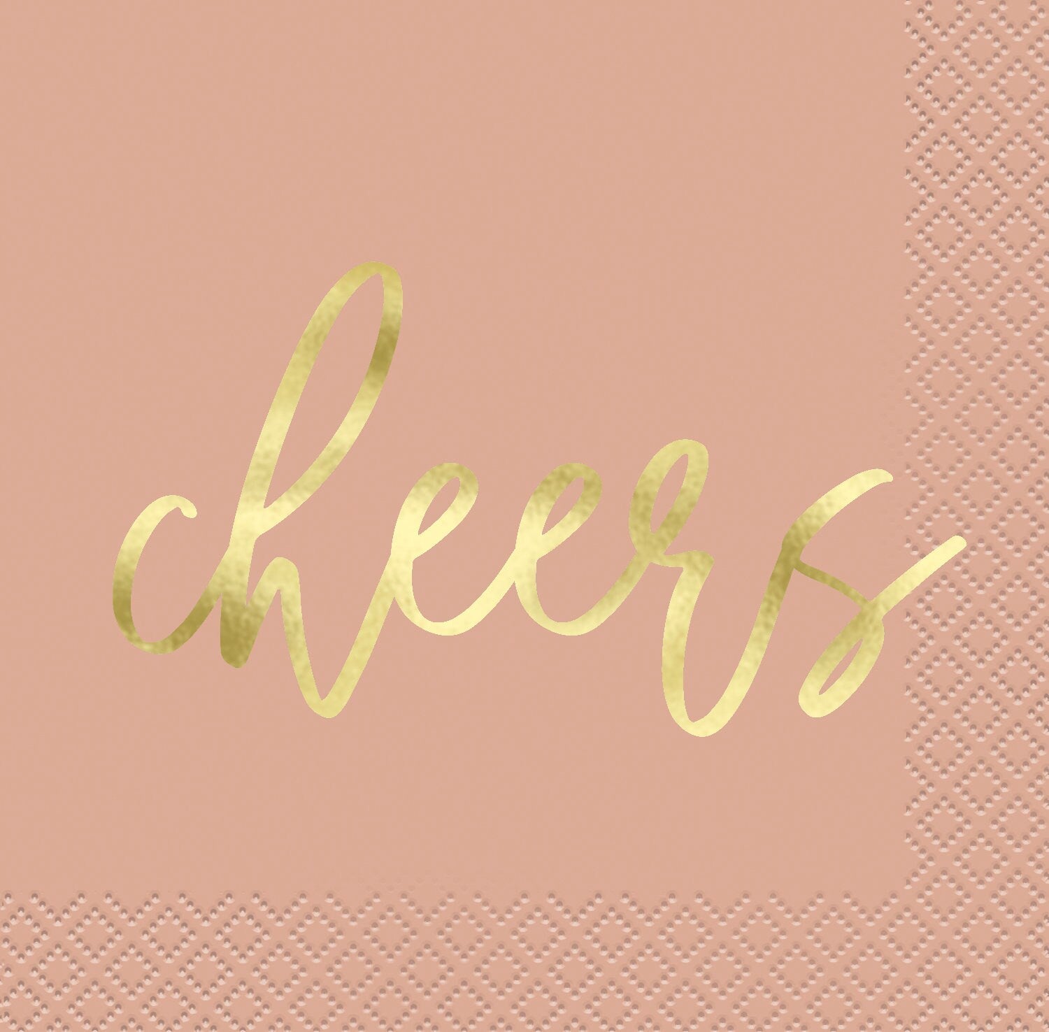 Cheers Blush Cocktail Napkins - Stesha Party