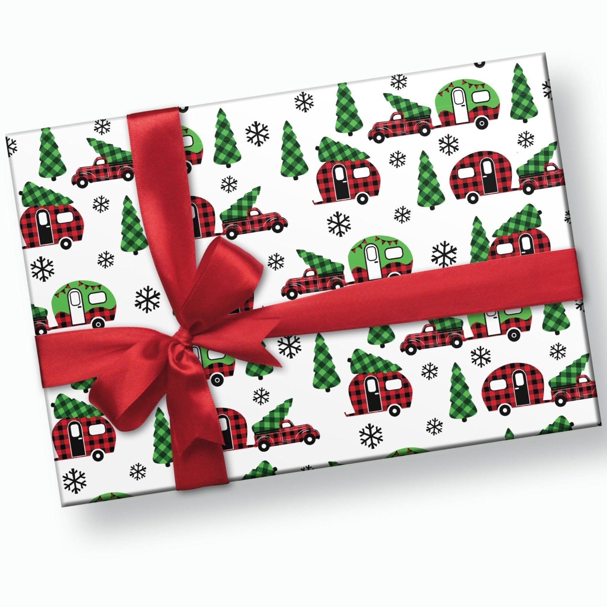Red Truck Christmas Wrapping Paper - Stesha Party - christmas