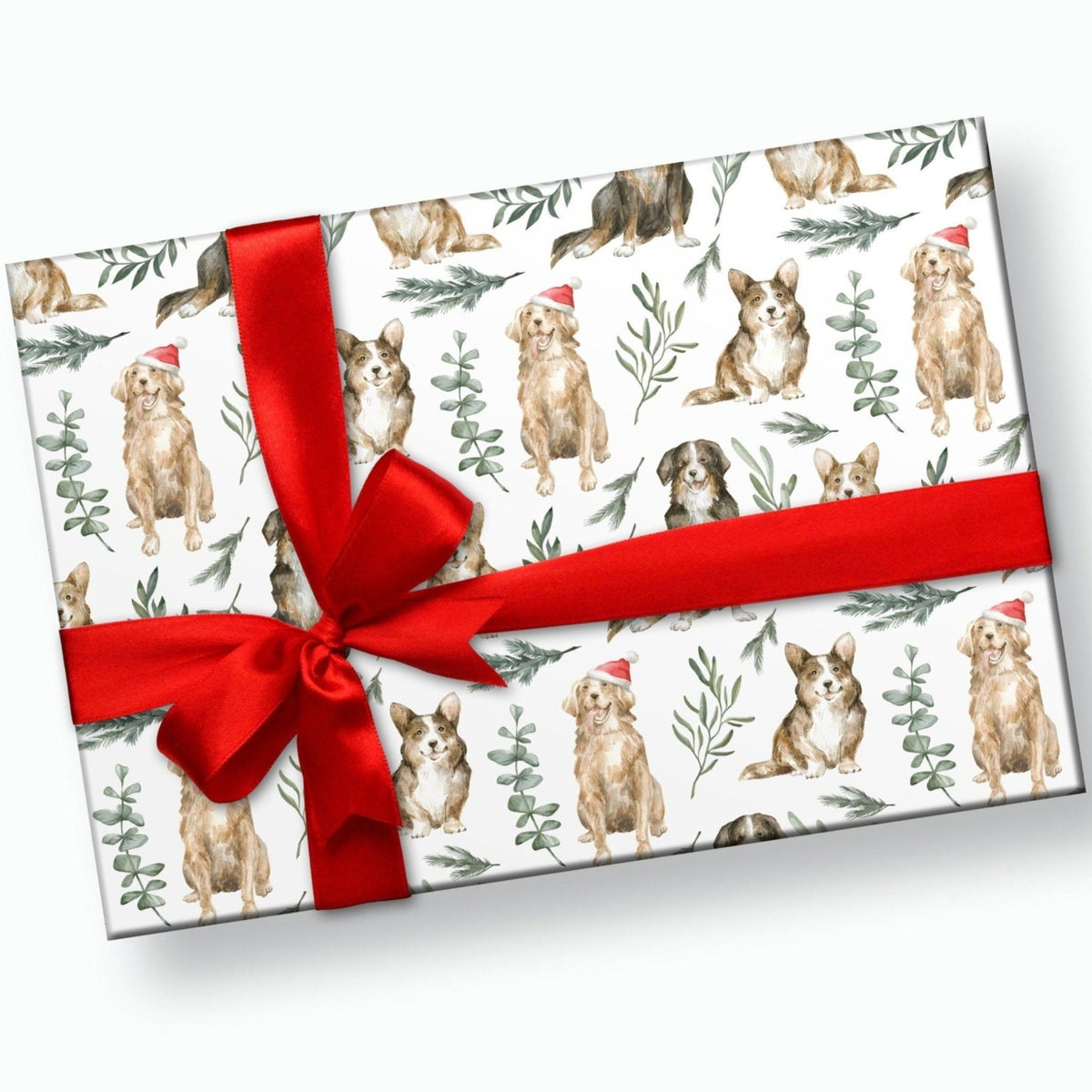 Christmas Dogs Wrapping Paper - Stesha Party