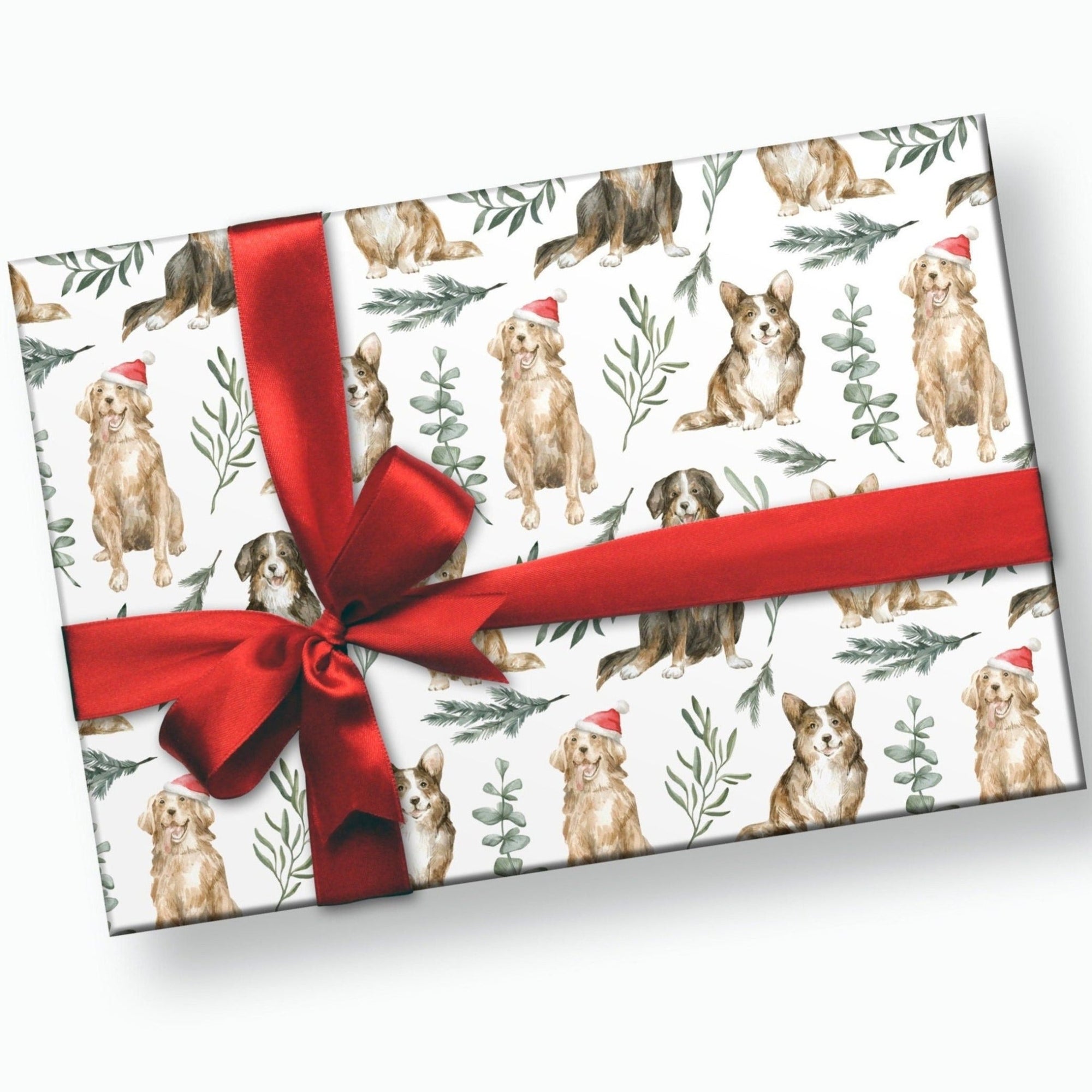 Christmas Dogs Wrapping Paper - Stesha Party