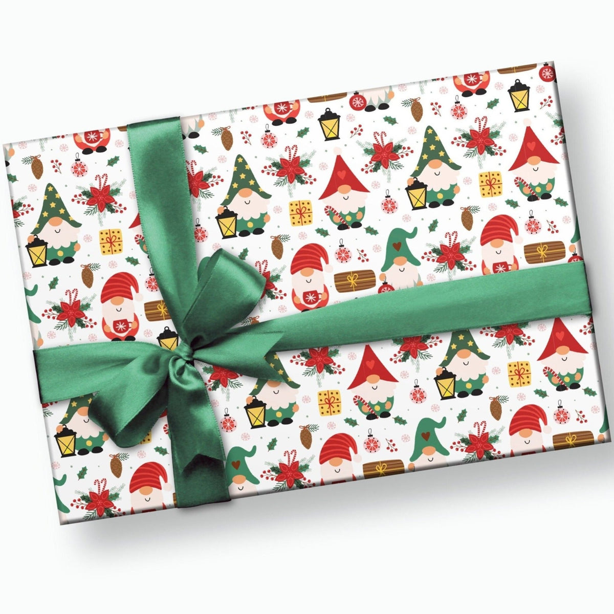 Christmas Gnome Wrapping Paper - Stesha Party