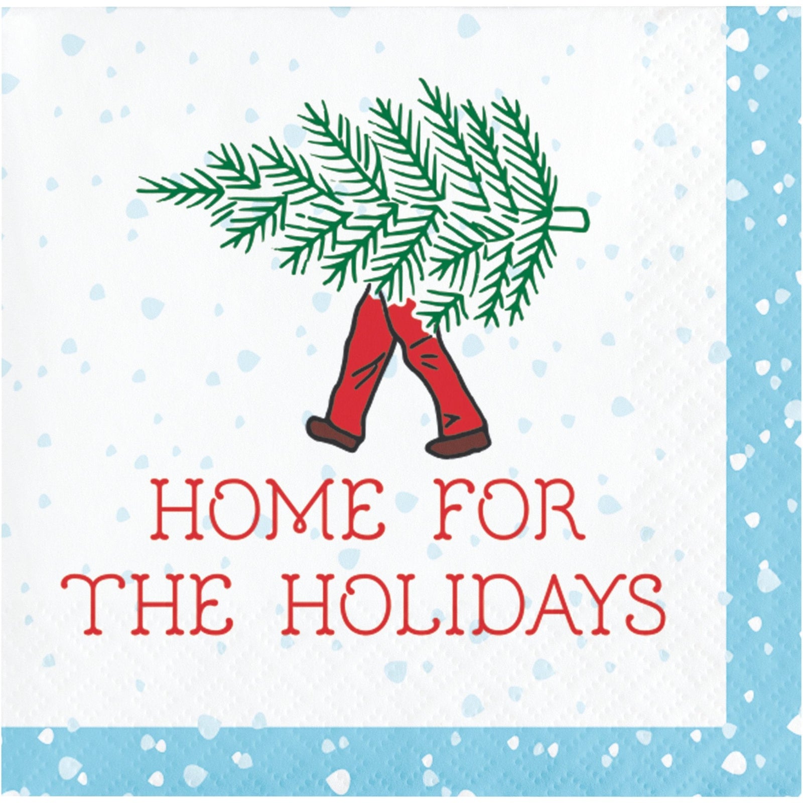 Christmas "Home For The Holidays" Napkins - Stesha Party