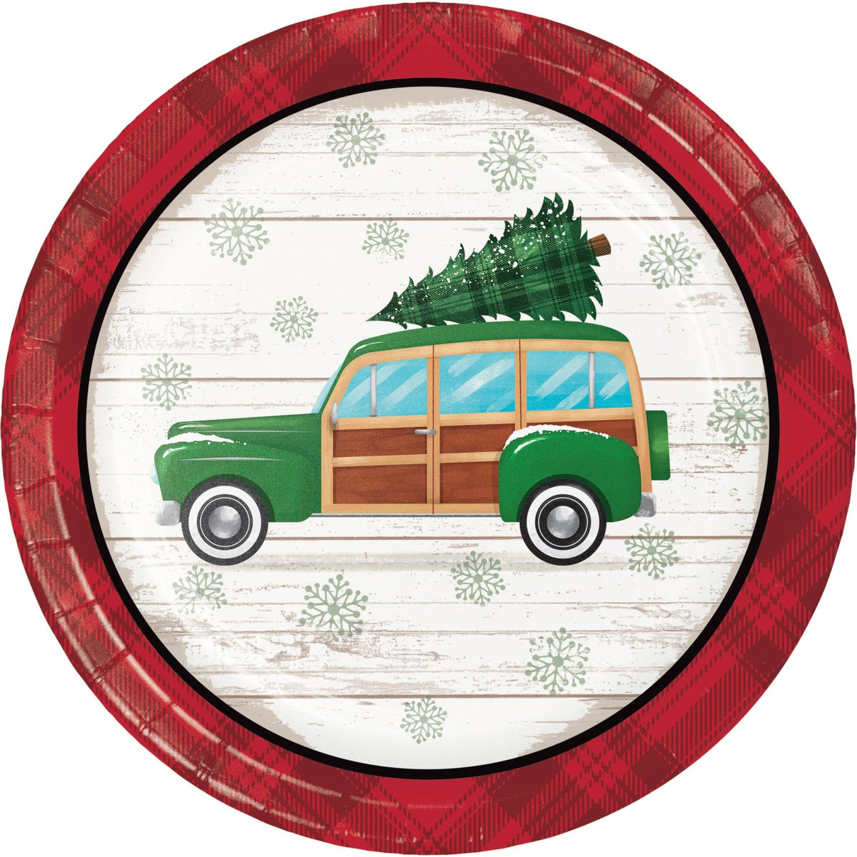 Christmas Vintage Paper Plates - Stesha Party