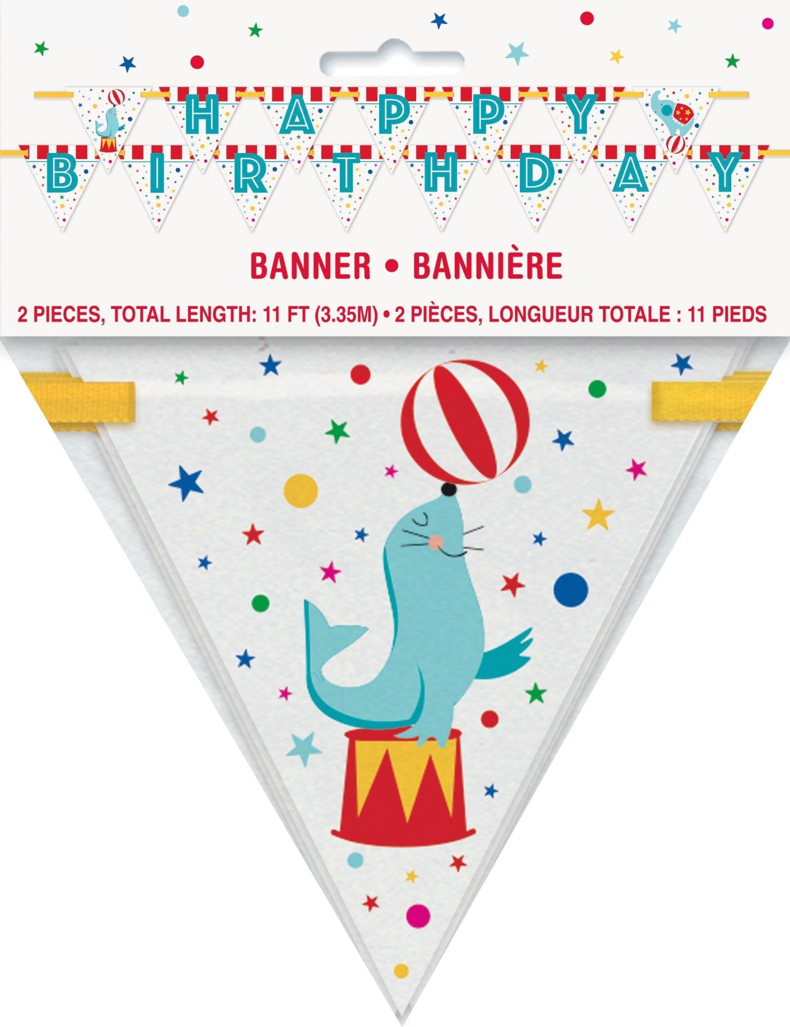 Circus Party "Happy Birthday" Banner - Stesha Party