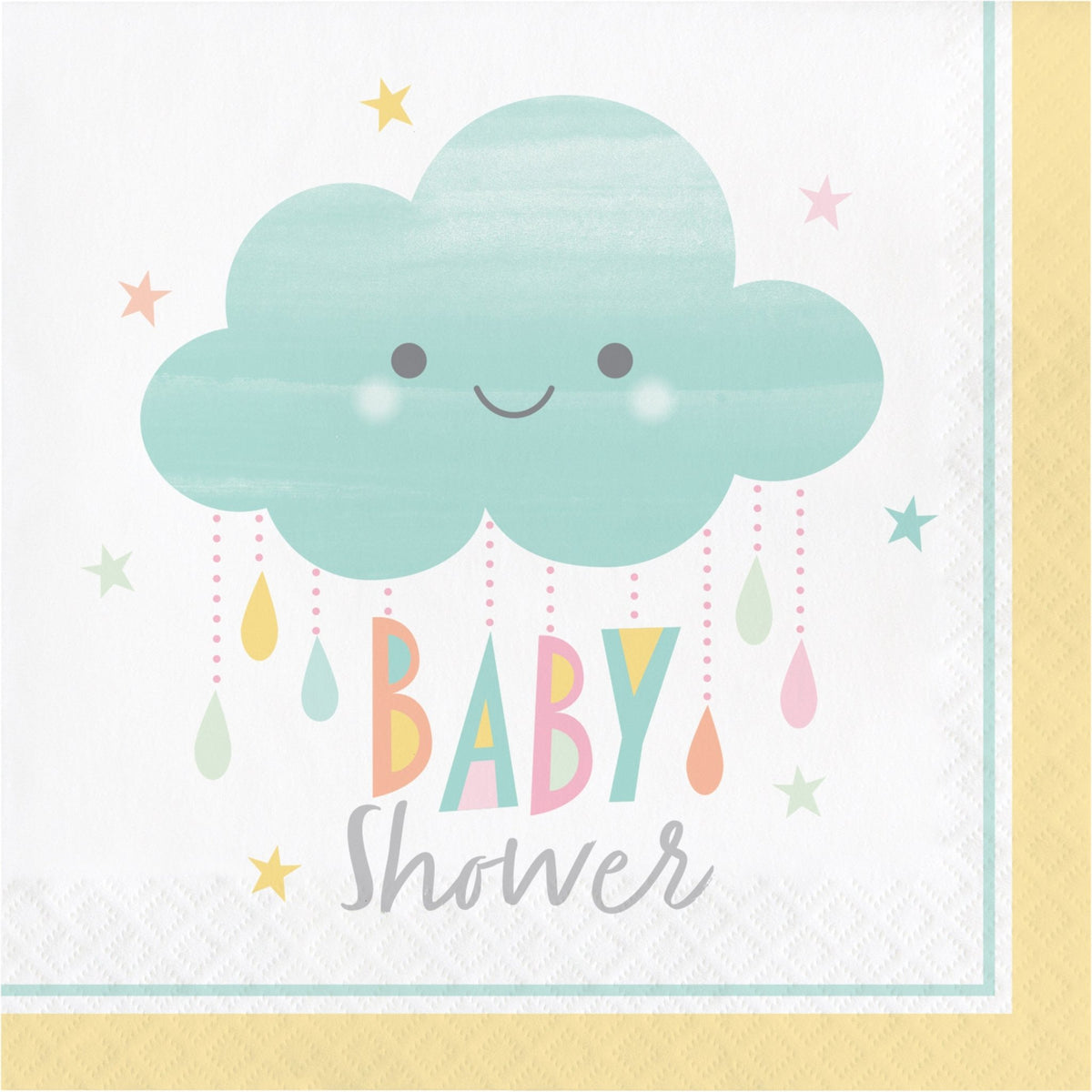 Cloud &quot;Baby Shower&quot; Napkins - Stesha Party