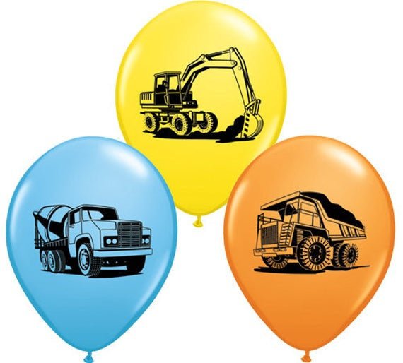 Construction Party Balloons - Stesha Party