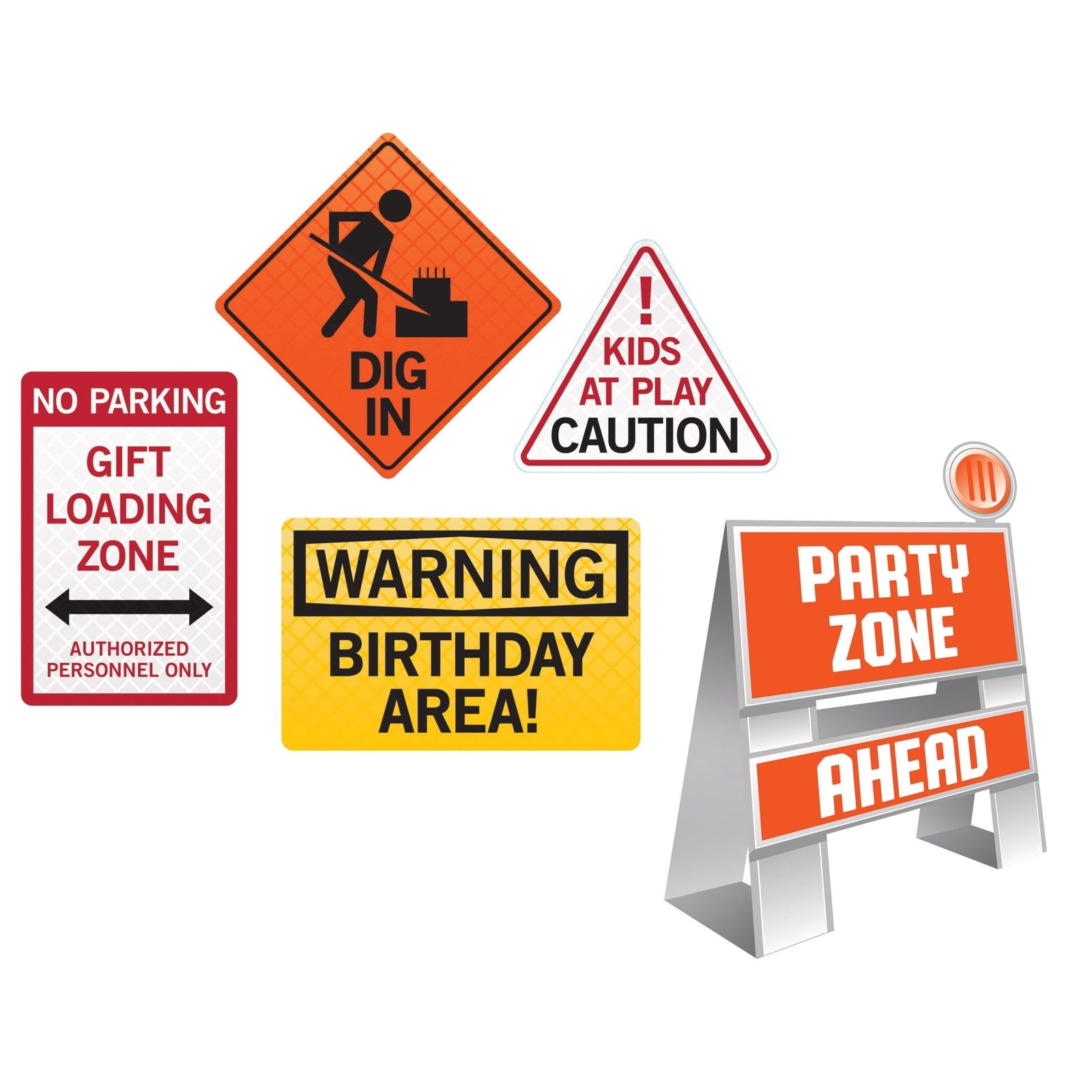 Construction Party Signs - Stesha Party