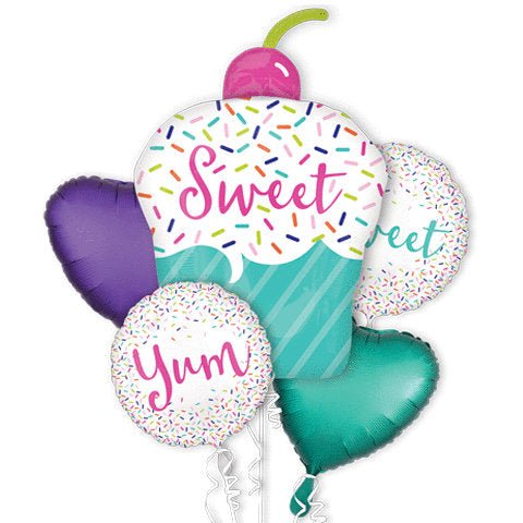 Cupcake Balloon Bouquet - Stesha Party