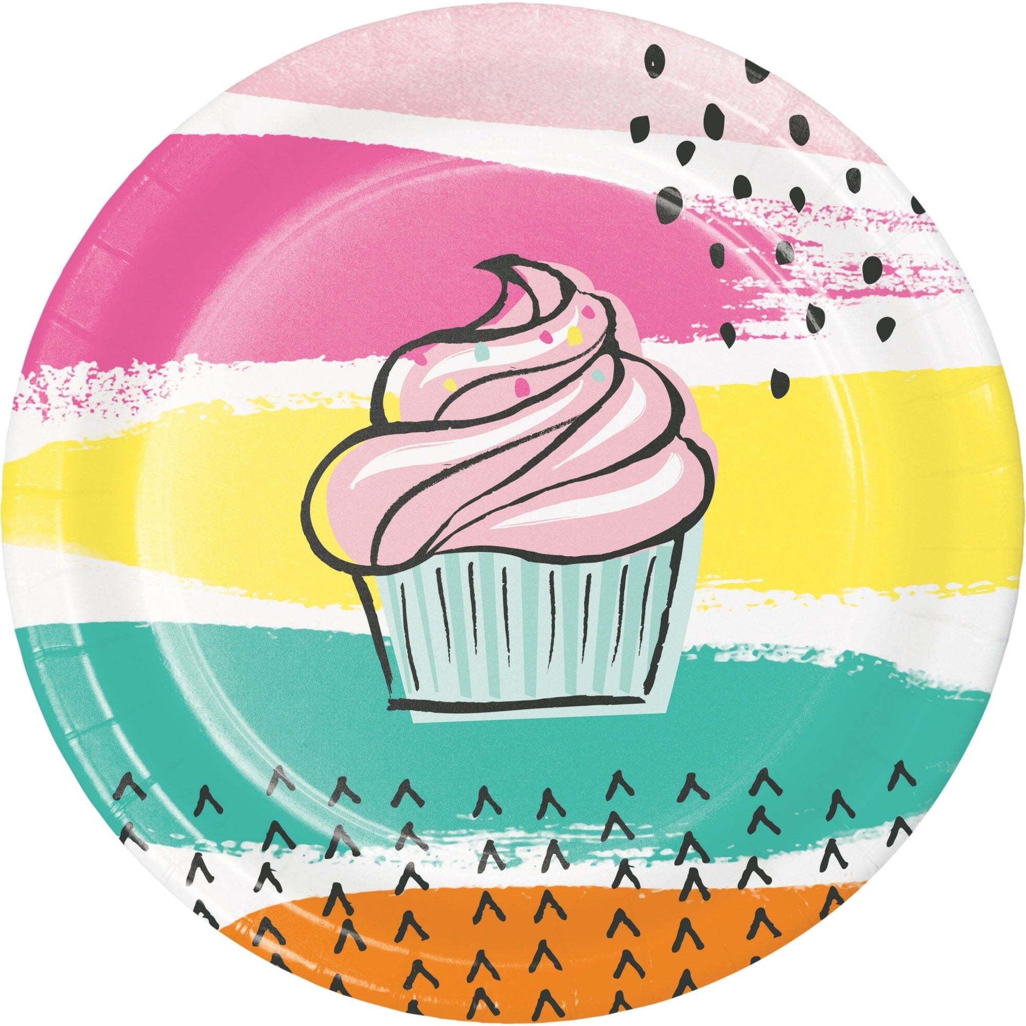 Cupcake Party Plates - Stesha Party