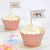 Cupcake Wrappers in Rose Gold Glitter - Stesha Party