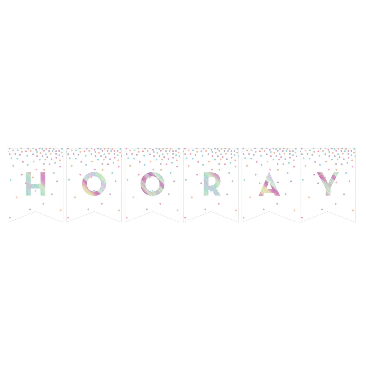 Custom Iridescent Banner &quot;Hooray&quot; - Stesha Party