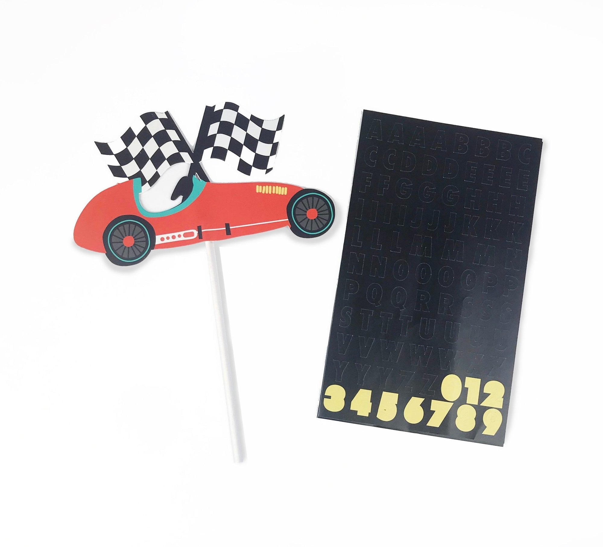 Custom Race Car Cake Topper - Stesha Party