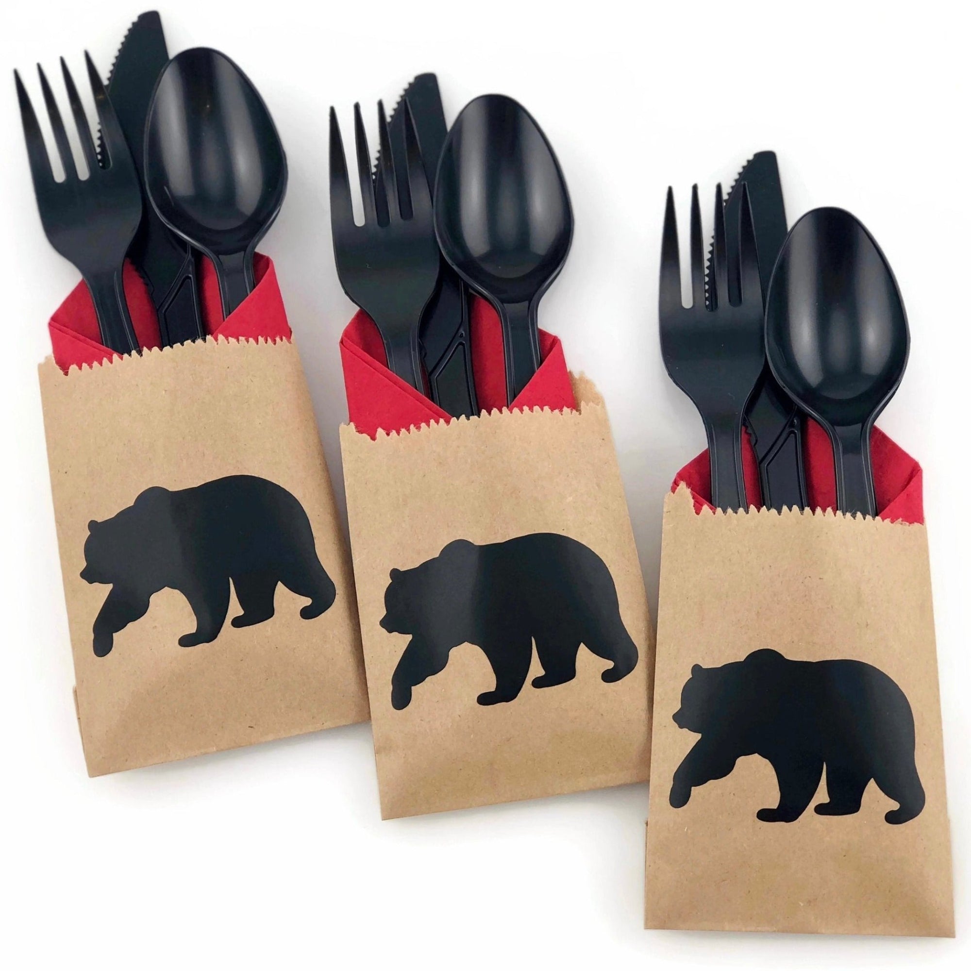 Cutlery Bear Party Bags - Stesha Party