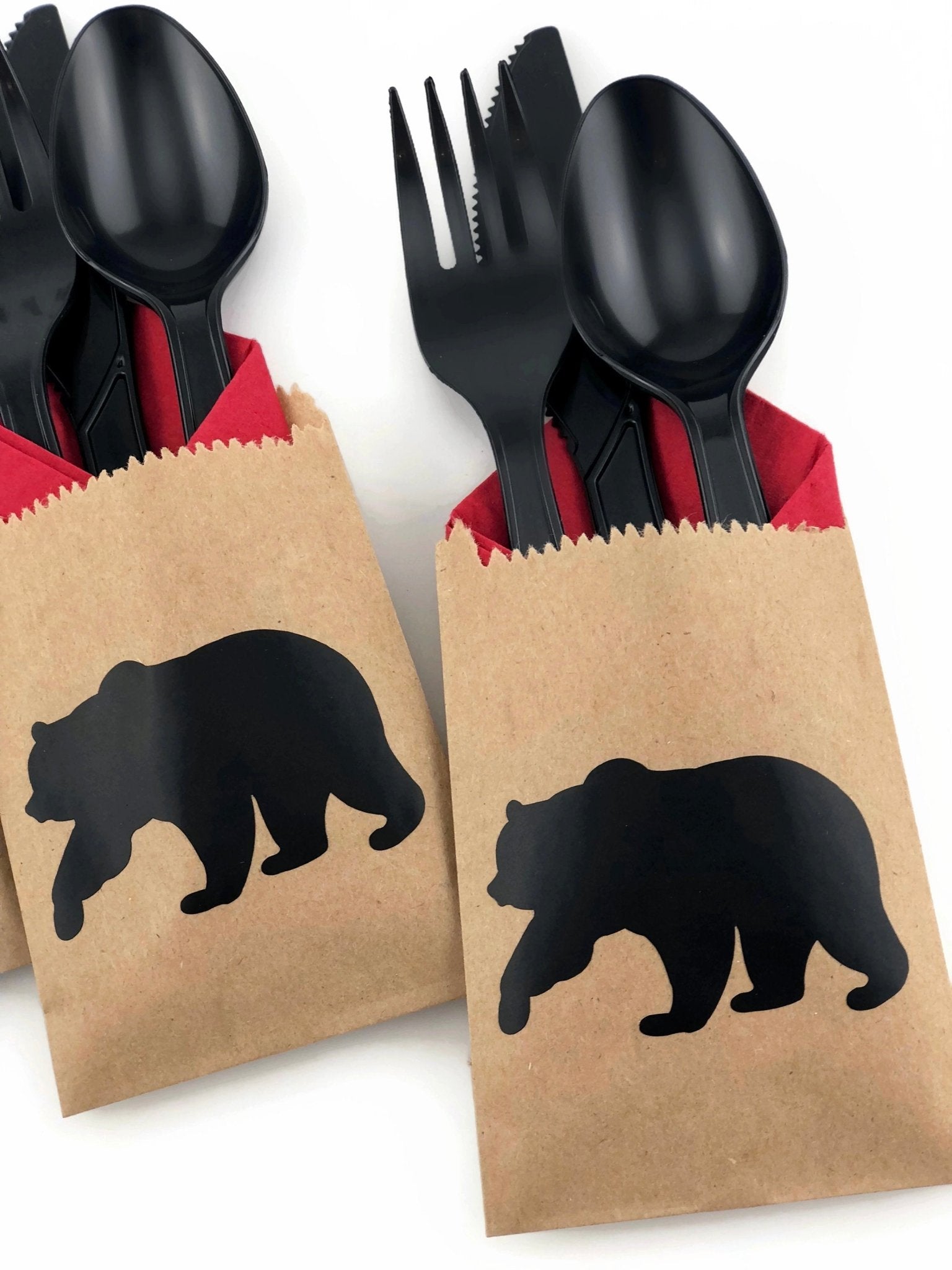 Cutlery Bear Party Bags - Stesha Party