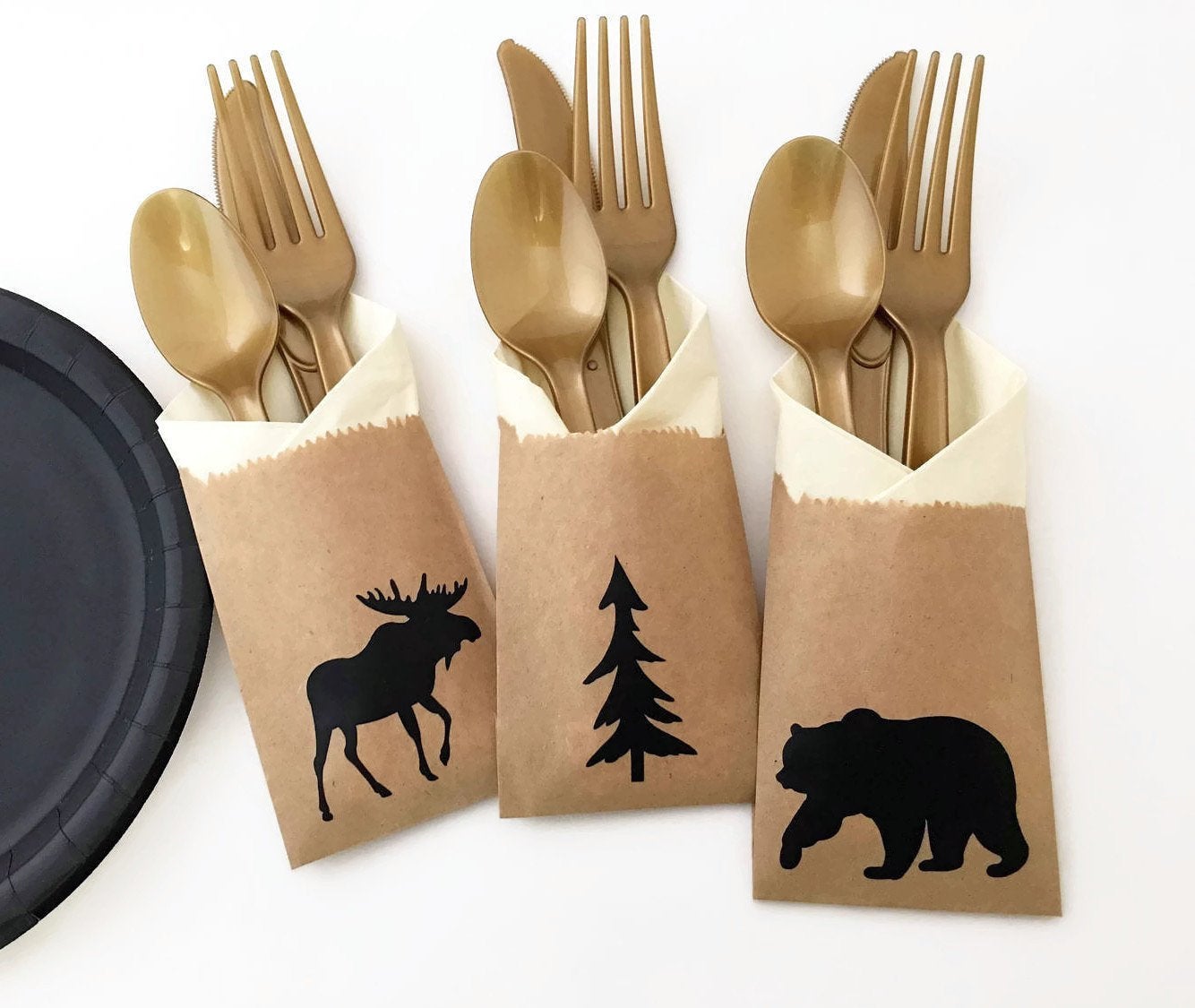 Cutlery Lumberjack Party Bags - Stesha Party