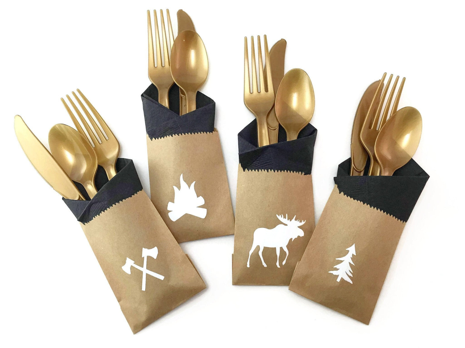 Cutlery Woodland Animals Bag Set - Stesha Party