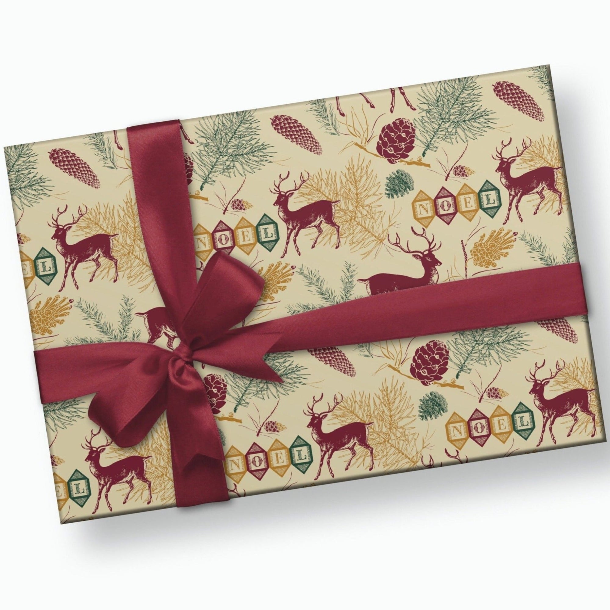 Deer Christmas Wrapping Paper - Stesha Party