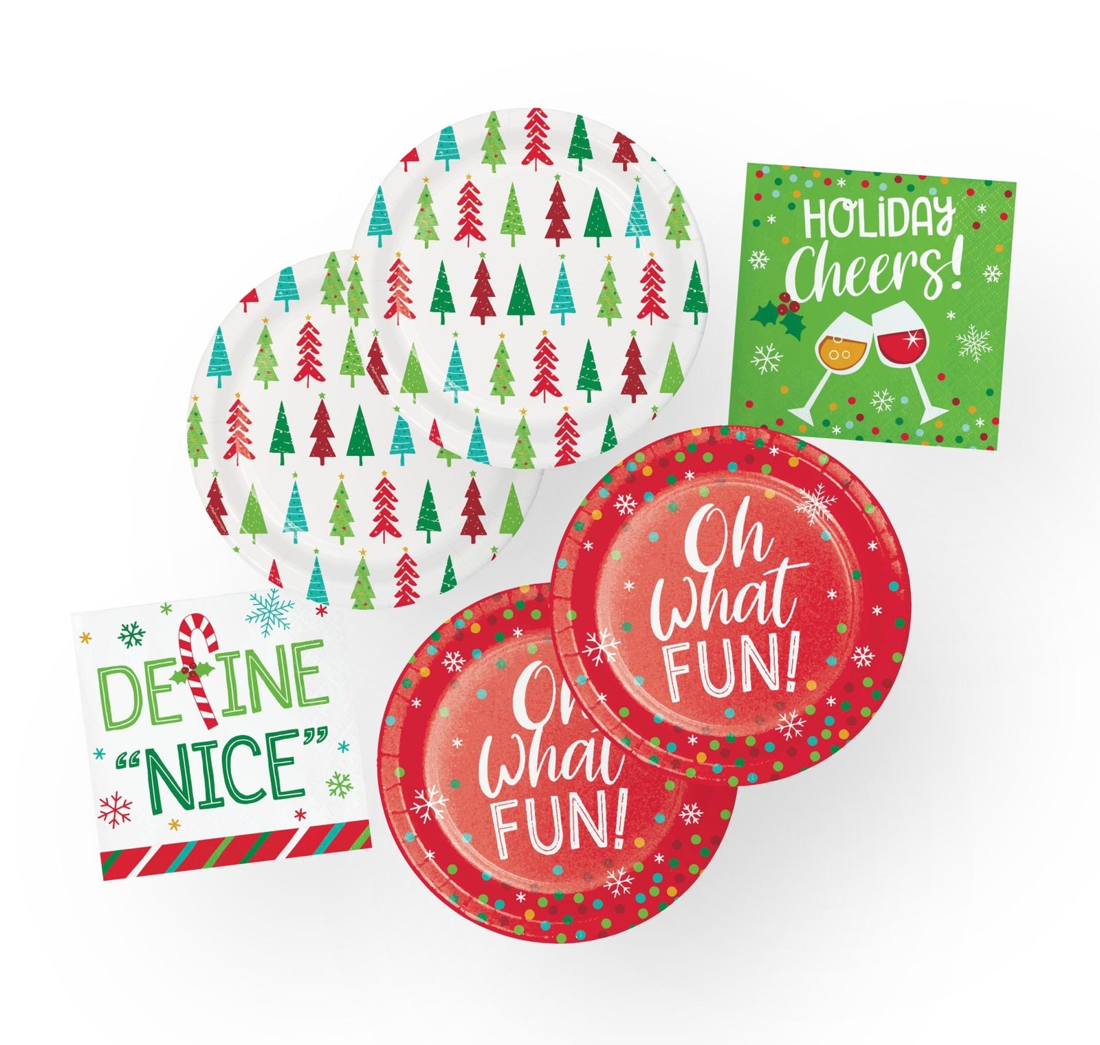 "Define Nice" Adult Holiday Party Supplies - Stesha Party