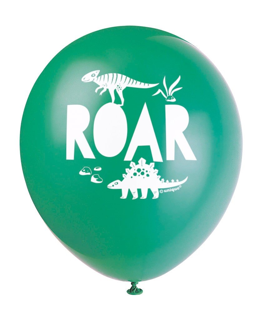 Dinosaur Party Supplies, Happy Birthday Balloons, Dinosaur