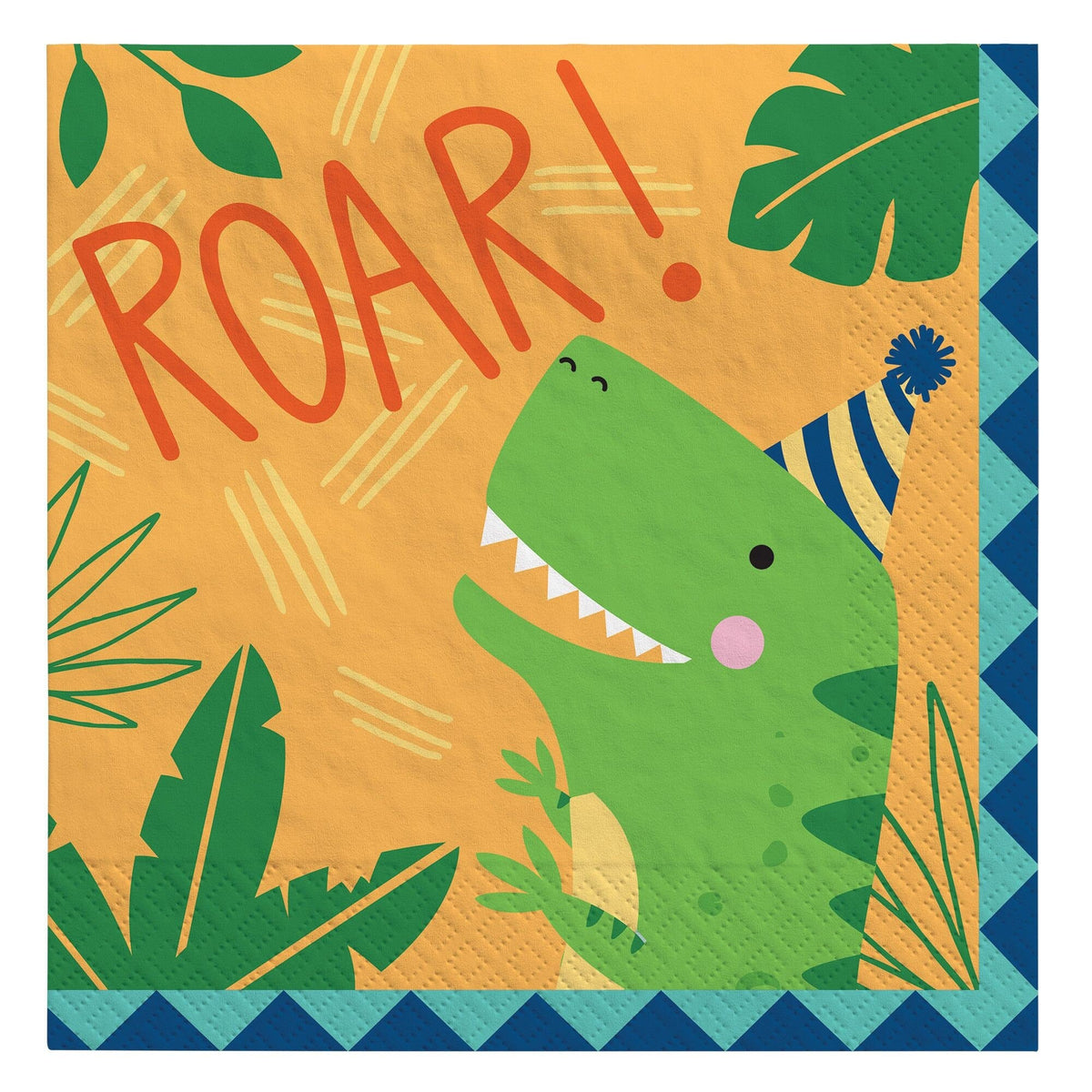 Dinosaur &#39;ROAR&#39; Luncheon Napkins - Stesha Party