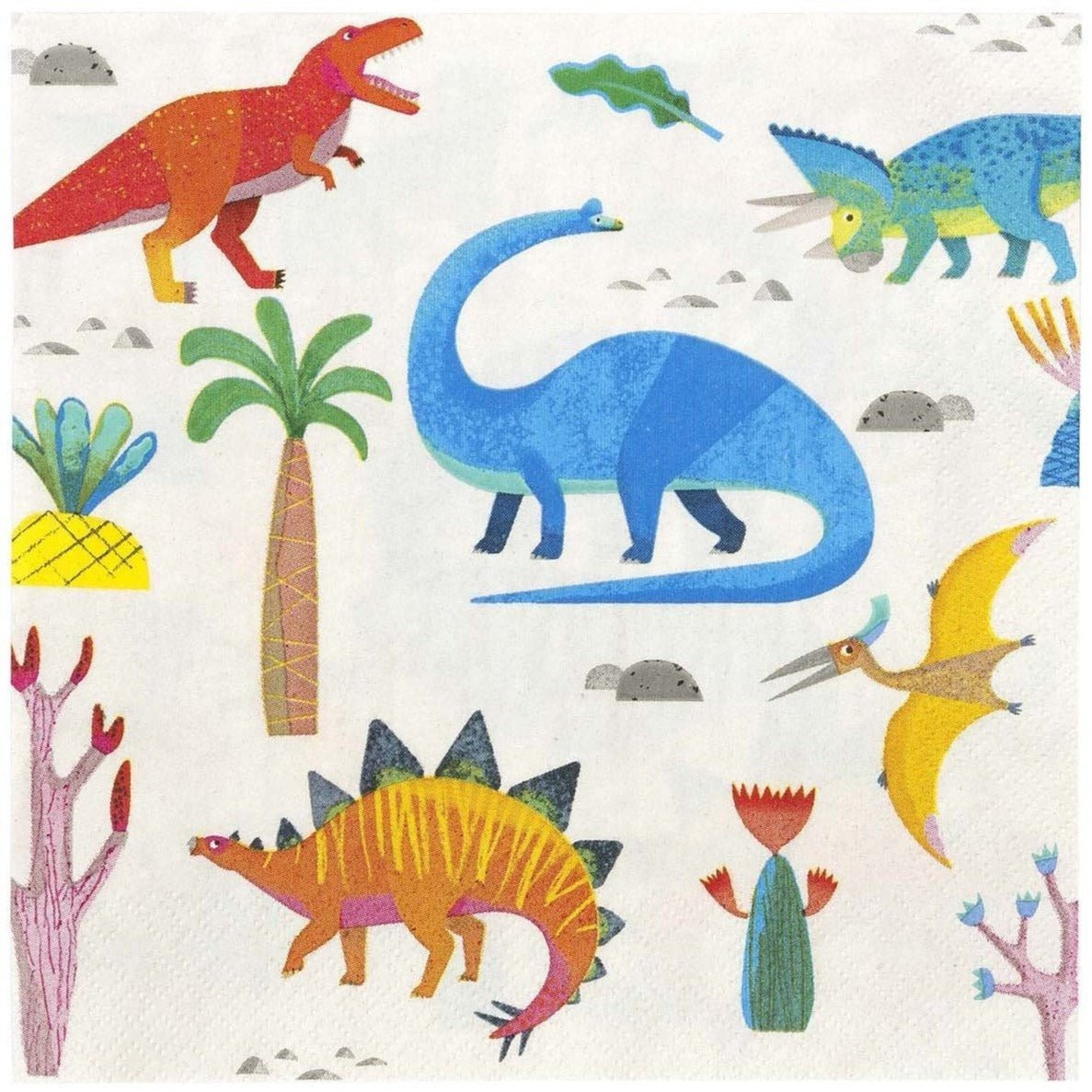 Dinosaur Themed Napkins - Stesha Party