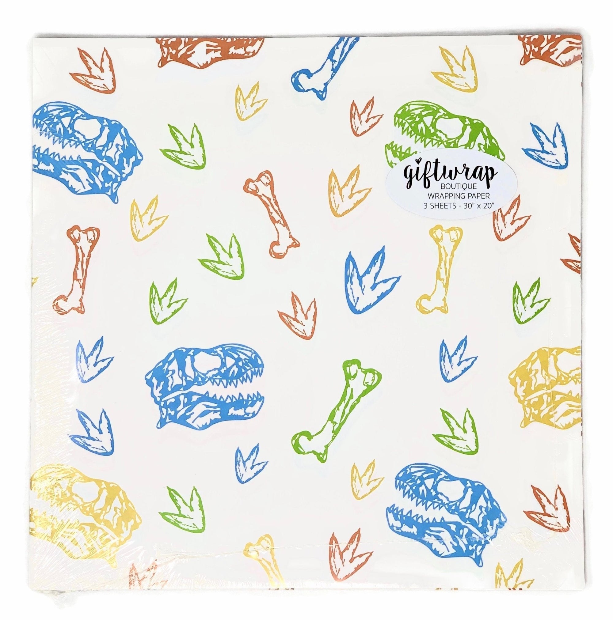 Dinosaur Themed Wrapping Paper - Stesha Party