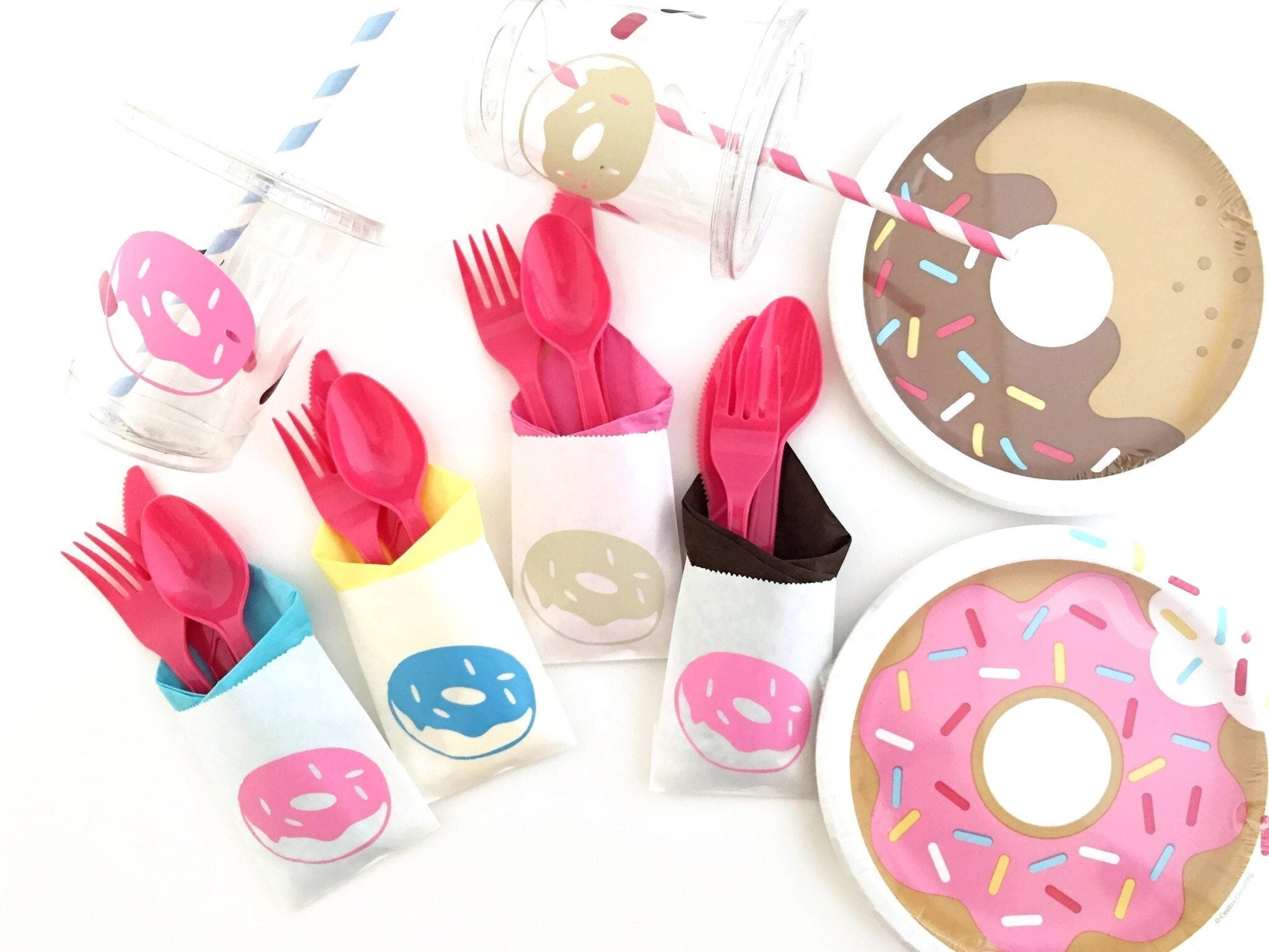 Donut Cutlery Bag Set - Stesha Party