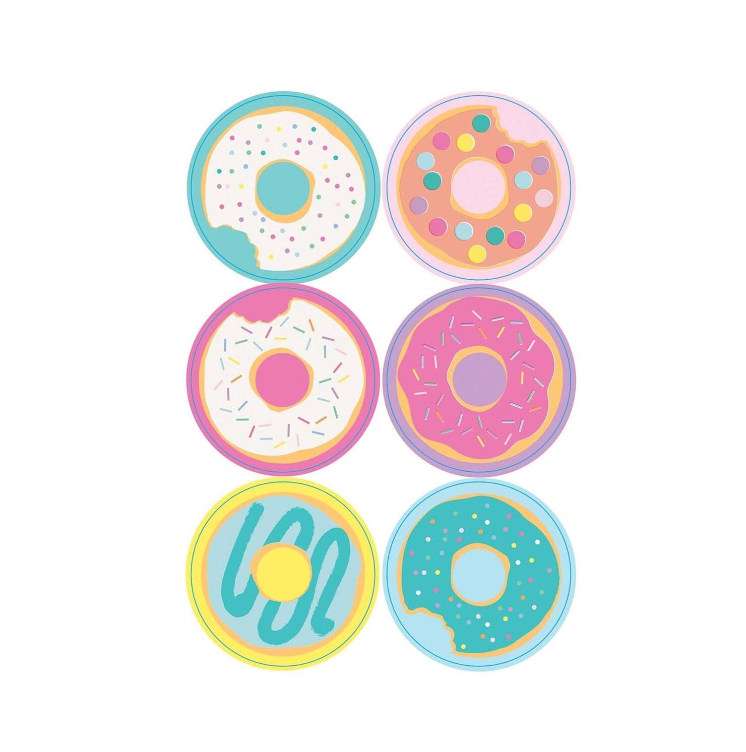 Donut Party Stickers - Stesha Party