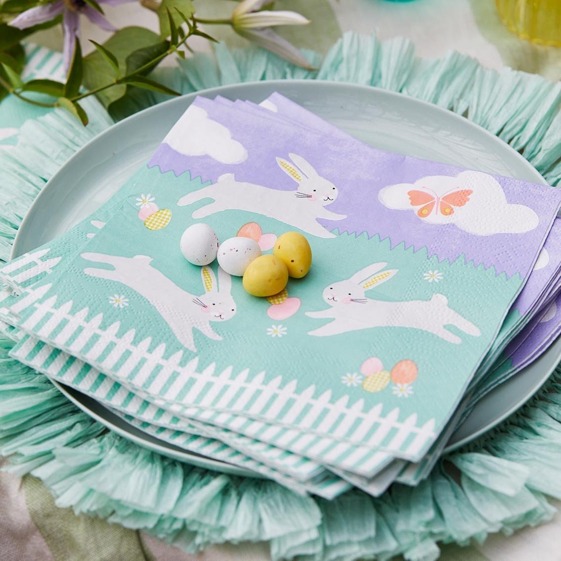 Easter Bunny Party Napkins - Stesha Party