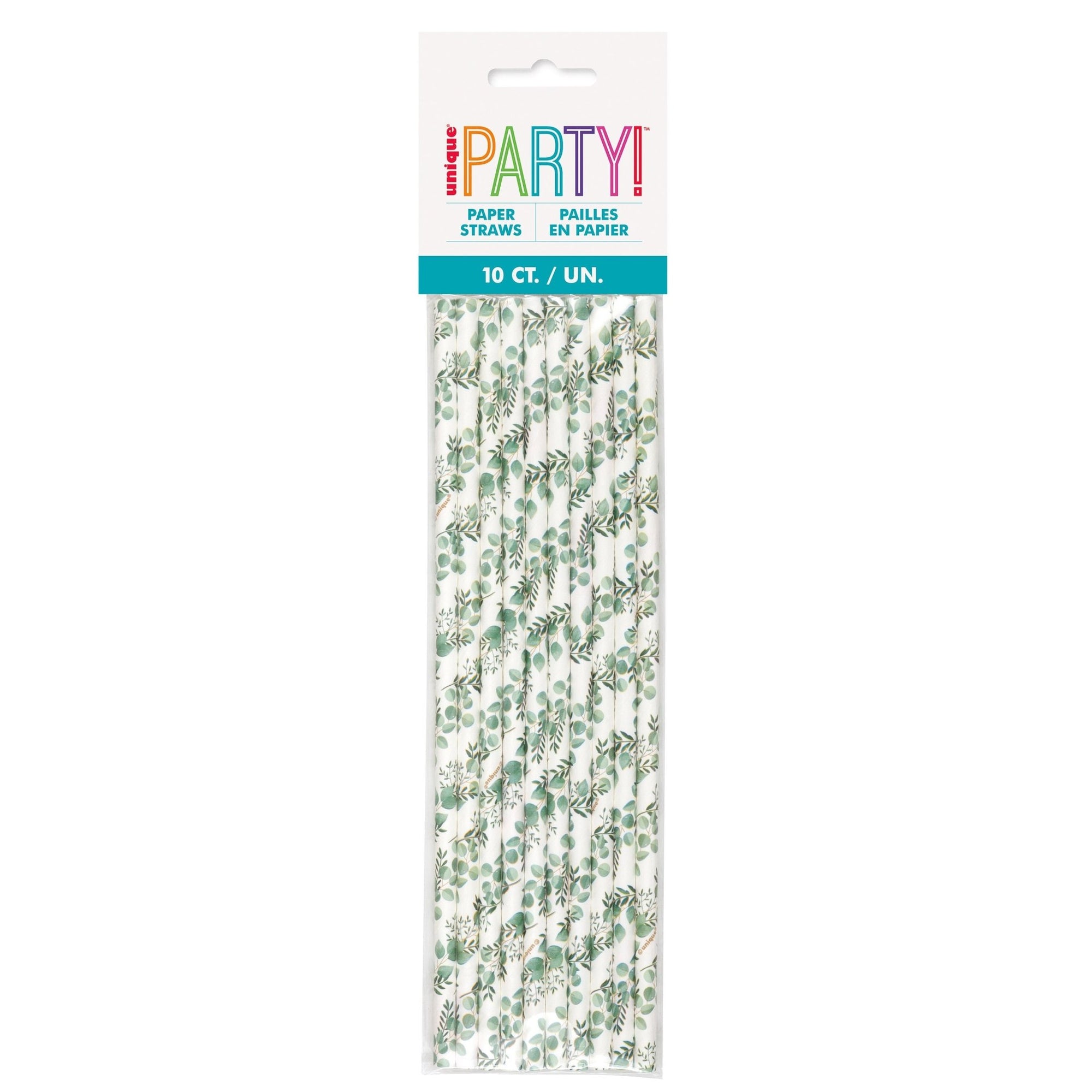 Eucalyptus Party Straws - Stesha Party