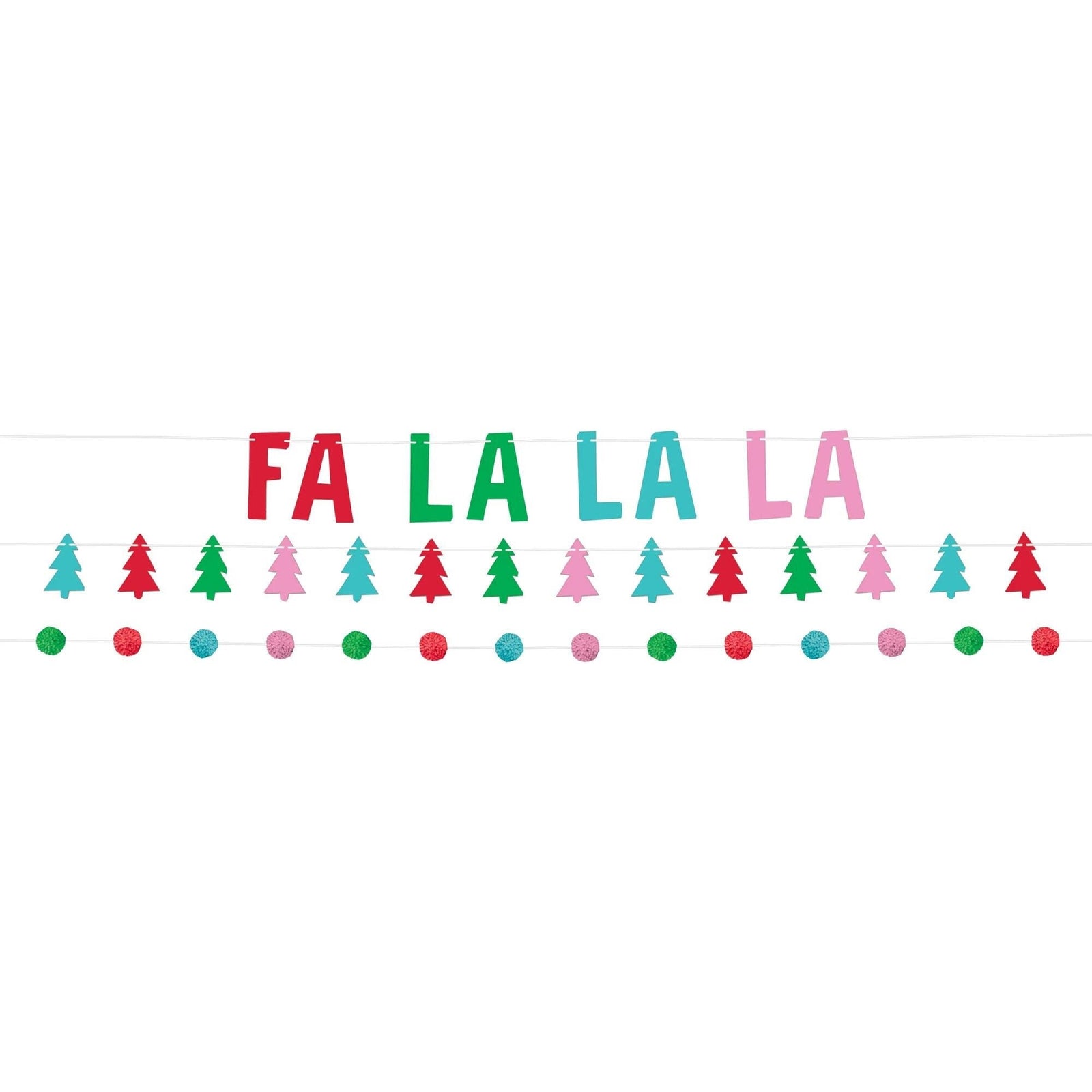 "Fa La La La" Christmas Banner - Stesha Party