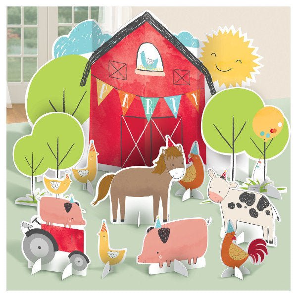 Farm Animal Party Centerpiece Kit - Stesha Party