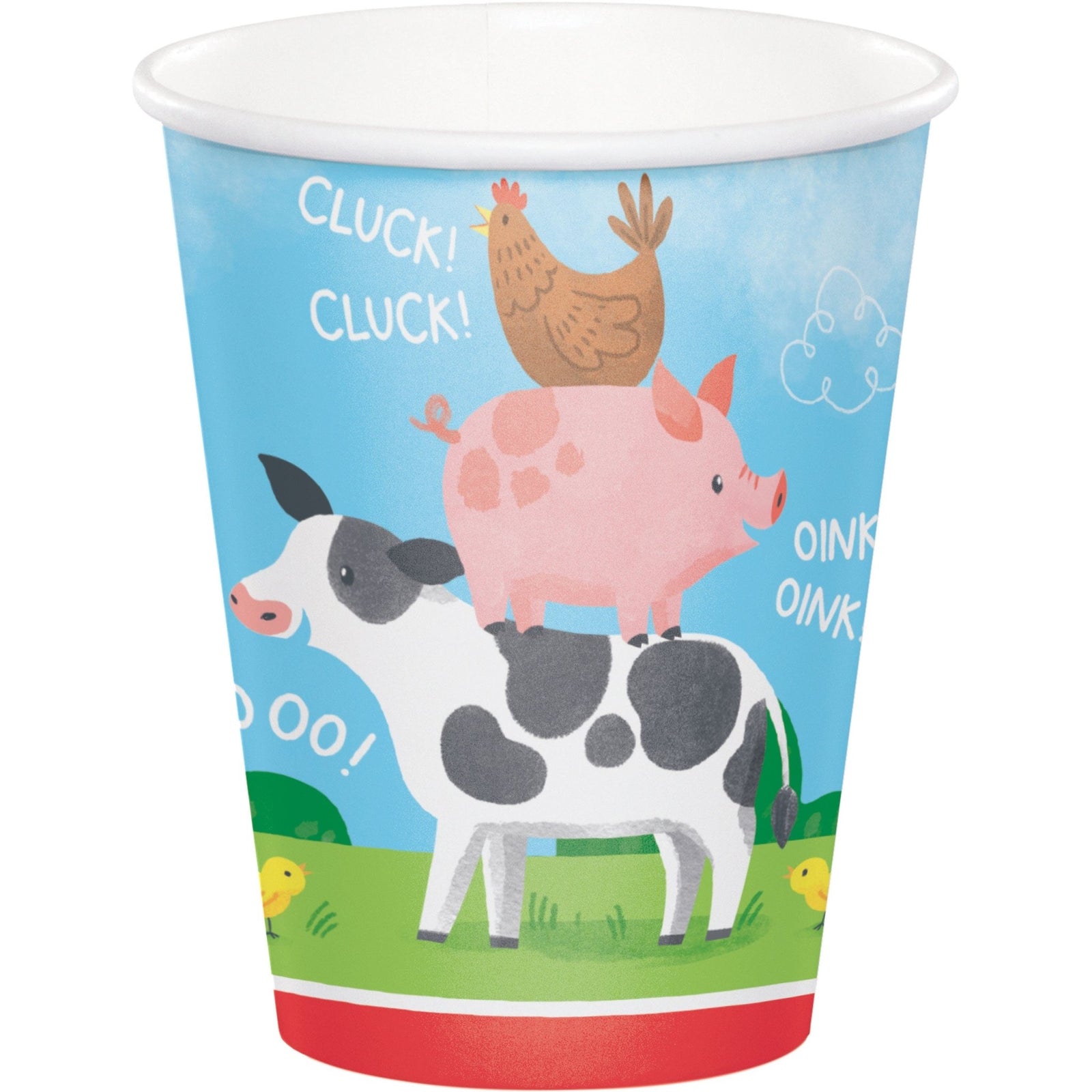 Farm Animal Party Paper Cups - Stesha Party