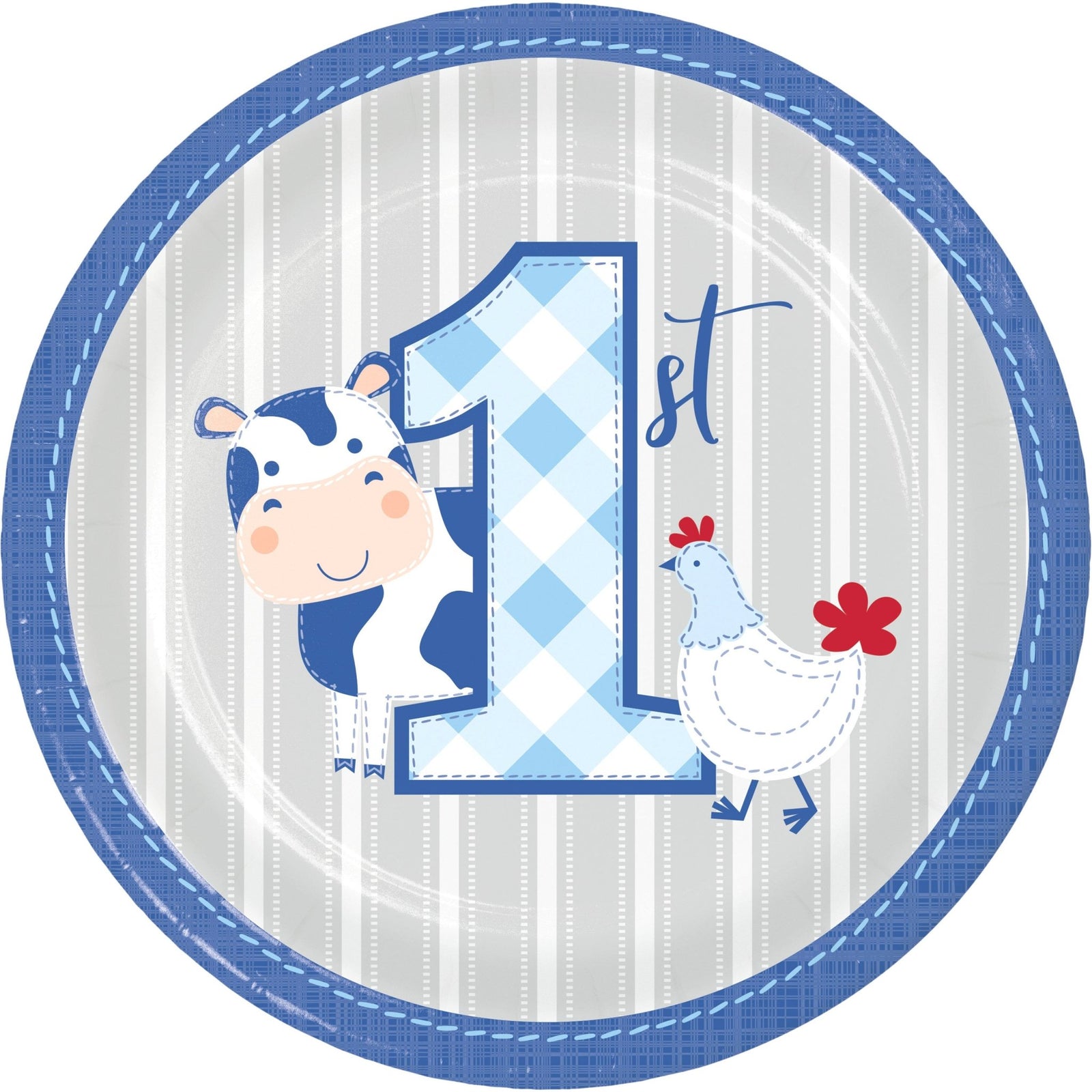 Farm First Birthday Plates - Stesha Party