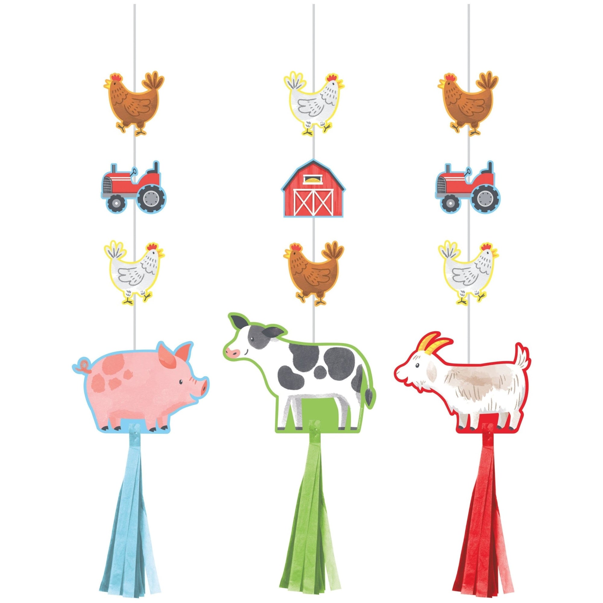 Farm Party Hanging Decorations - Stesha Party