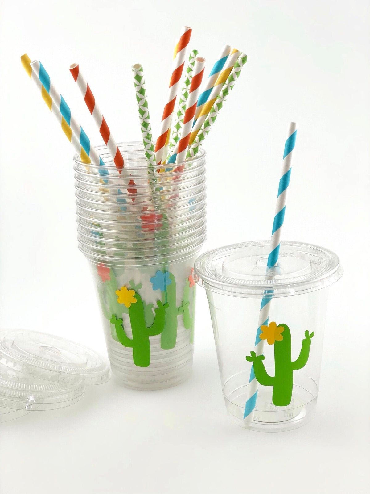 Cactus Party Straws